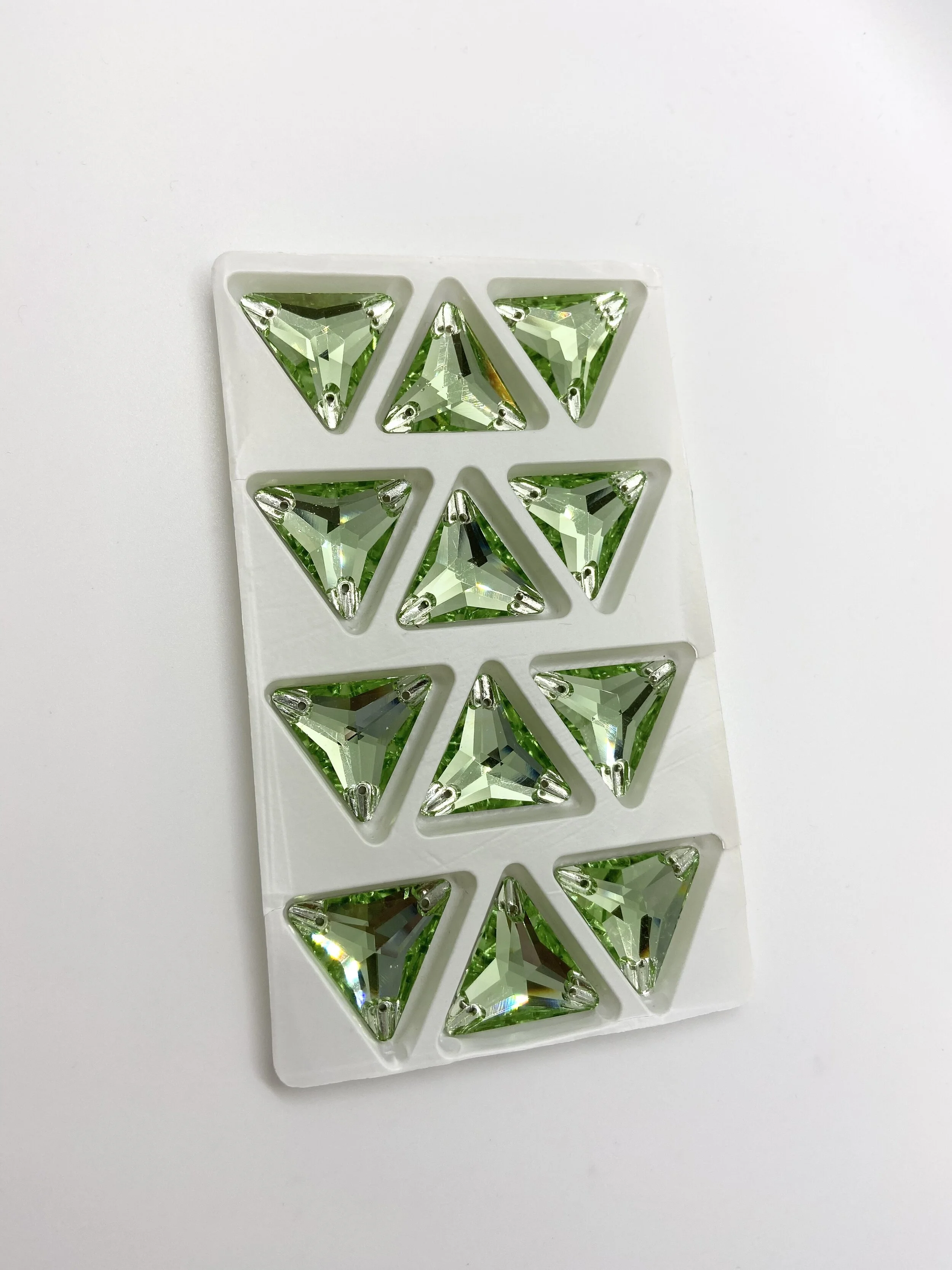 Emerald Green Triangles