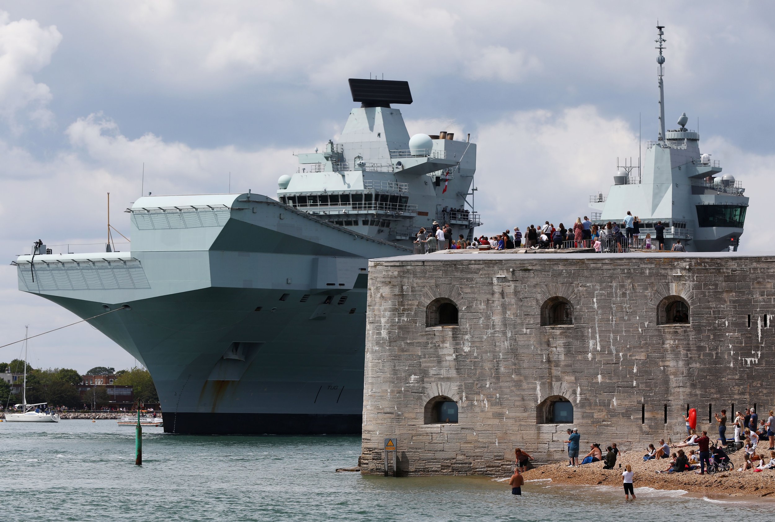 HMS Queen Elizabeth Departure