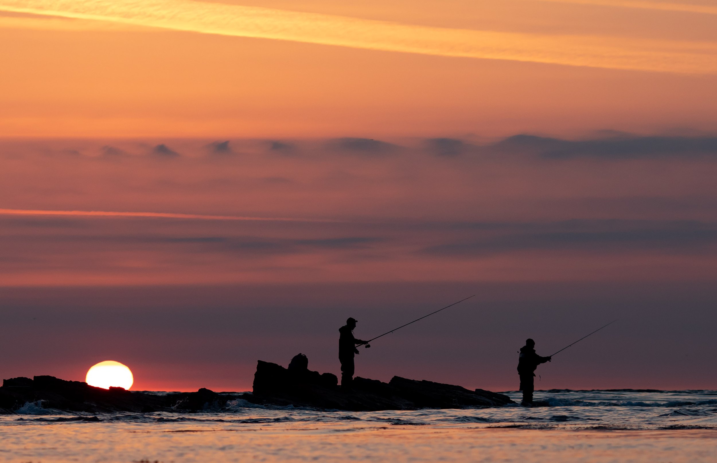 Morning Fishing at Peverll Point