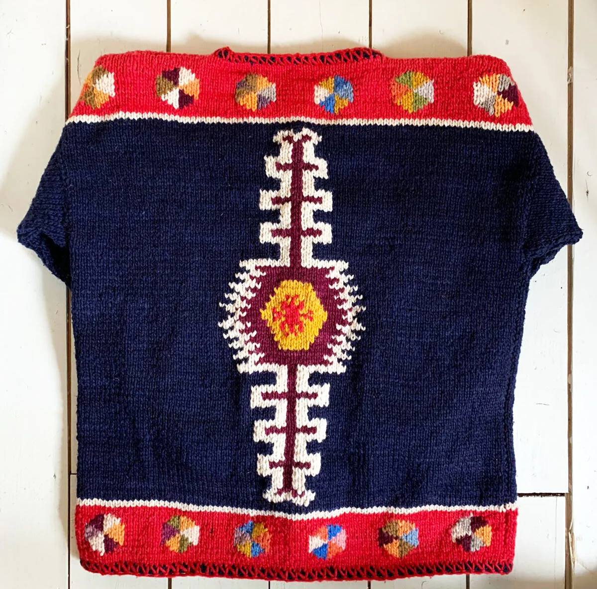 Amano Vintage Navajo Style Wool Cardigan
