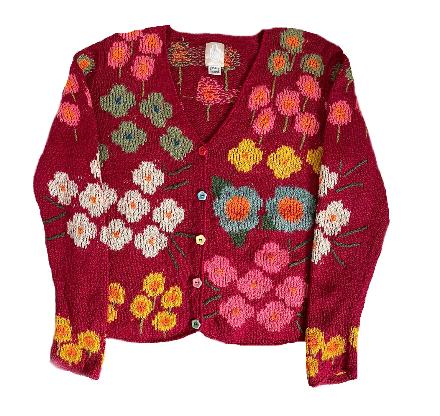 Amano Floral Cotton Cardigan