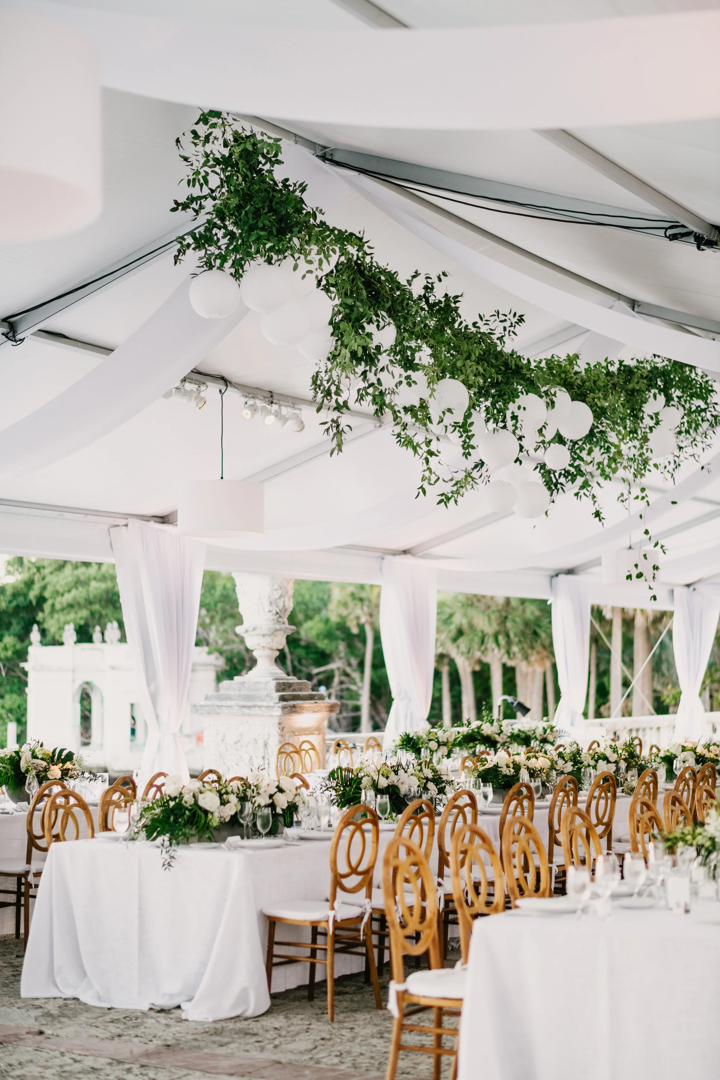 A modern seaside wedding with tropical blooms at vizcaya Miami