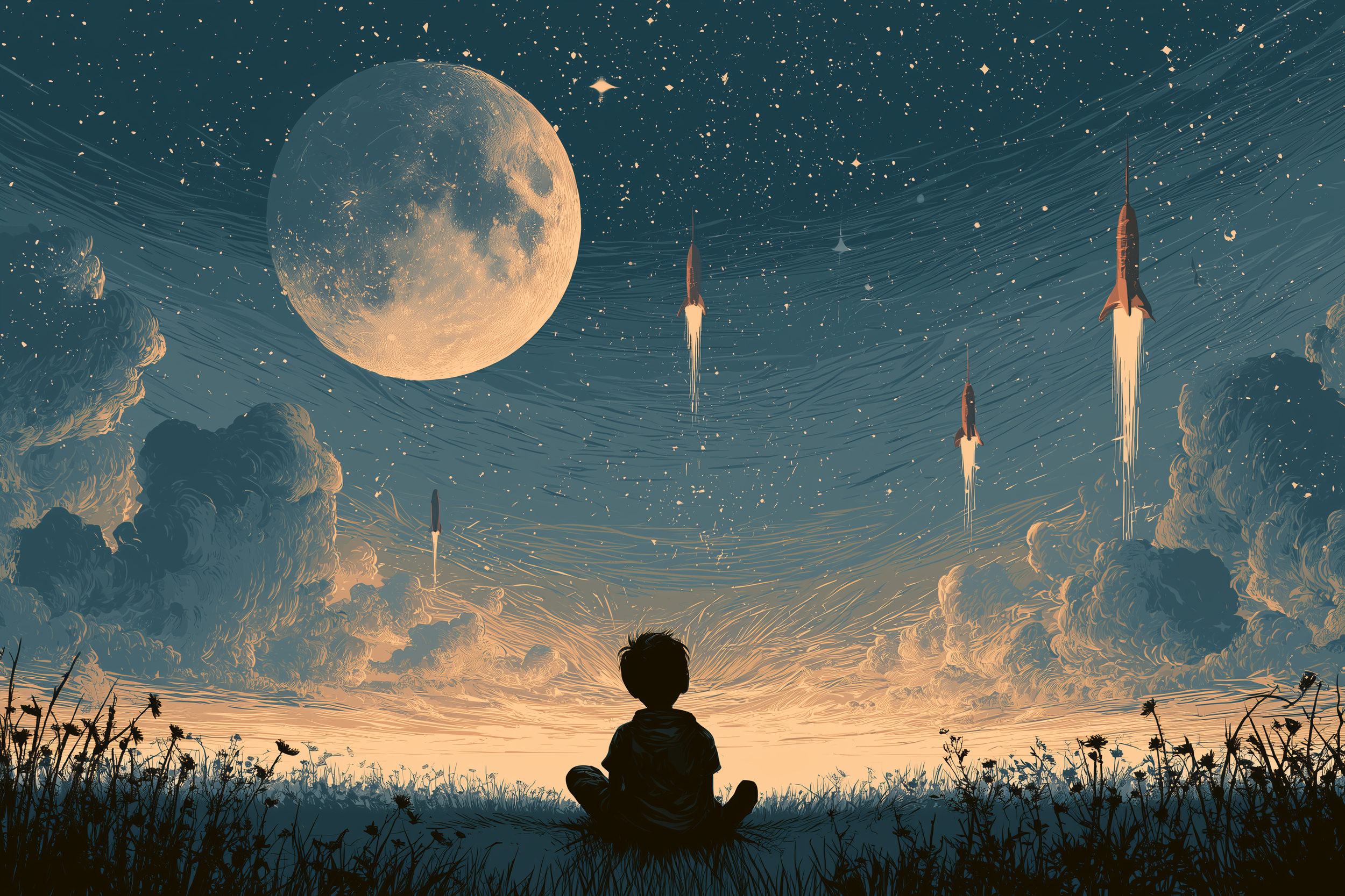 The stars above us