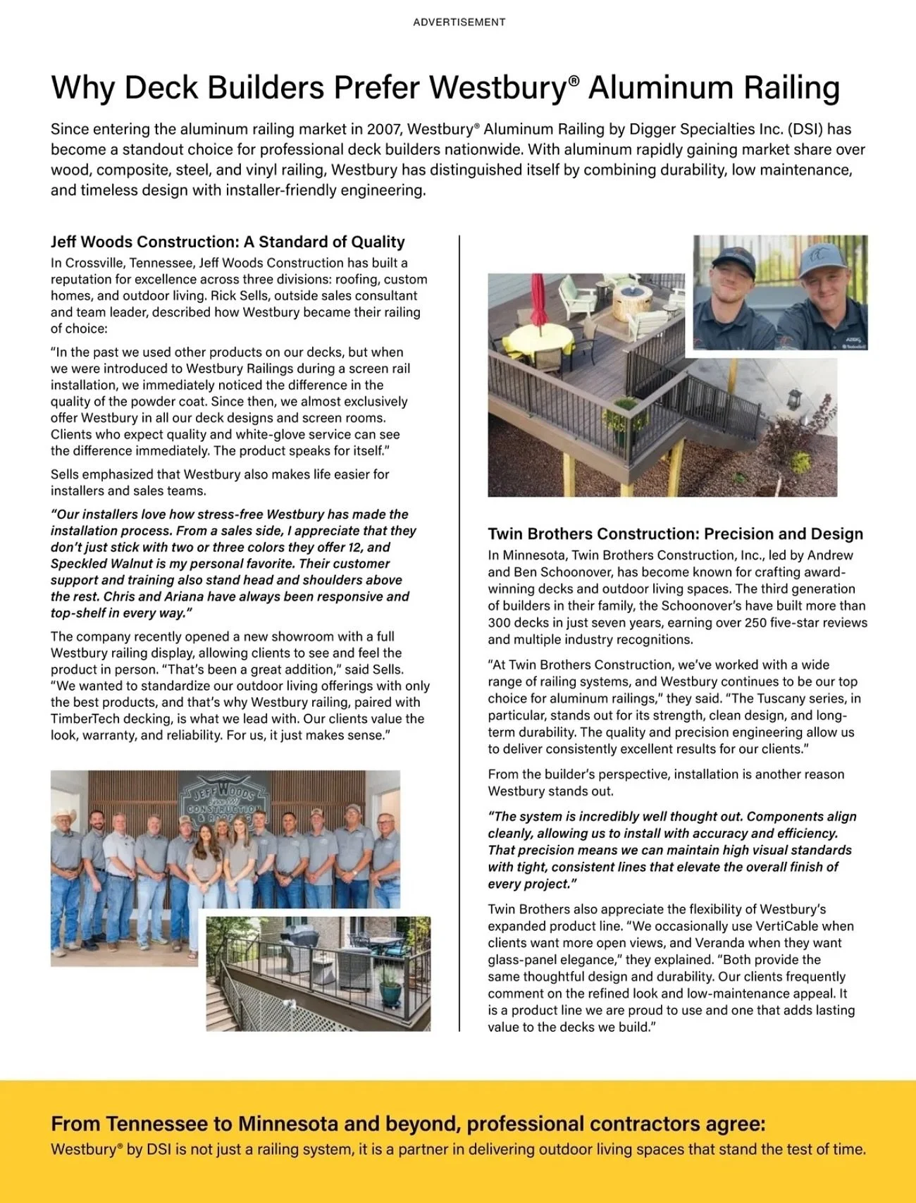 Excited to share our feature in LBM Journal highlighting Digger Specialties Inc.&rsquo;s Westbury Railings! 📝🔨 #linkinbio 🔗
&bull;
&bull;
#WestburyRailings #DiggerSpecialtiesInc #LBMJournal #RailingDesign #OutdoorLiving #DeckDesign #HomeImprovemen