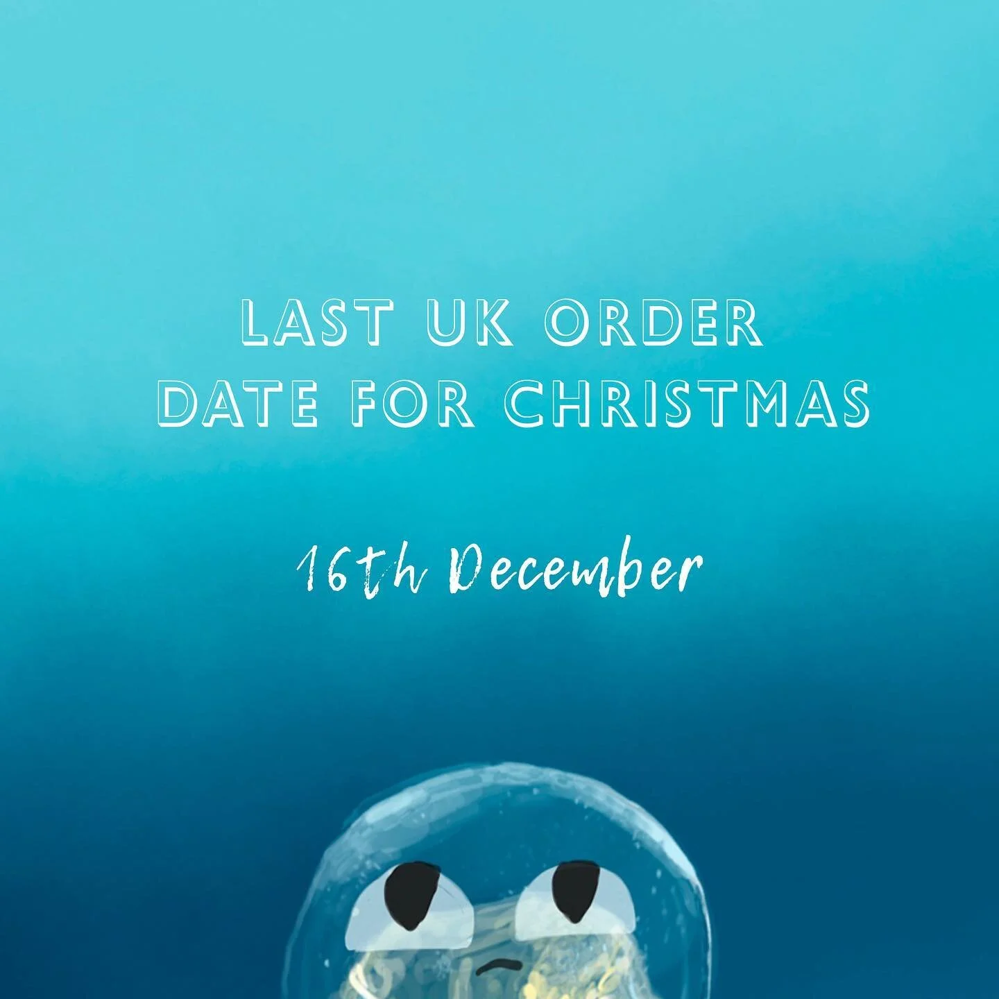 🎄Are you feeling festive yet? 🌟Just a little gentle reminder to anyone who is yet to pop Jessie The Jellyfish in their Christmas stockings this year. Order in plenty of time to ensure it reaches you before Christmas Eve. The last date for orders is