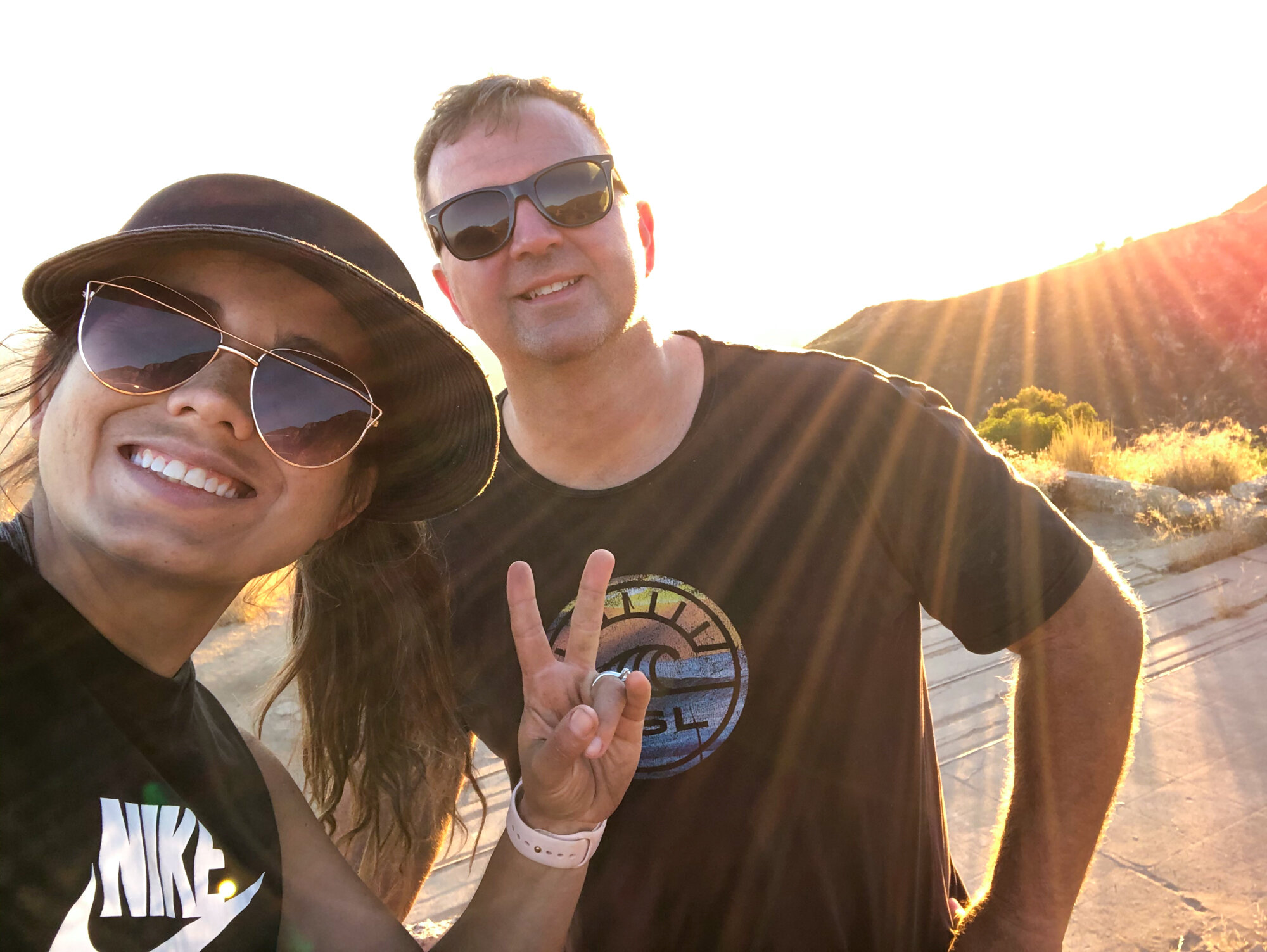 Echo Mountain Hiking Selfie