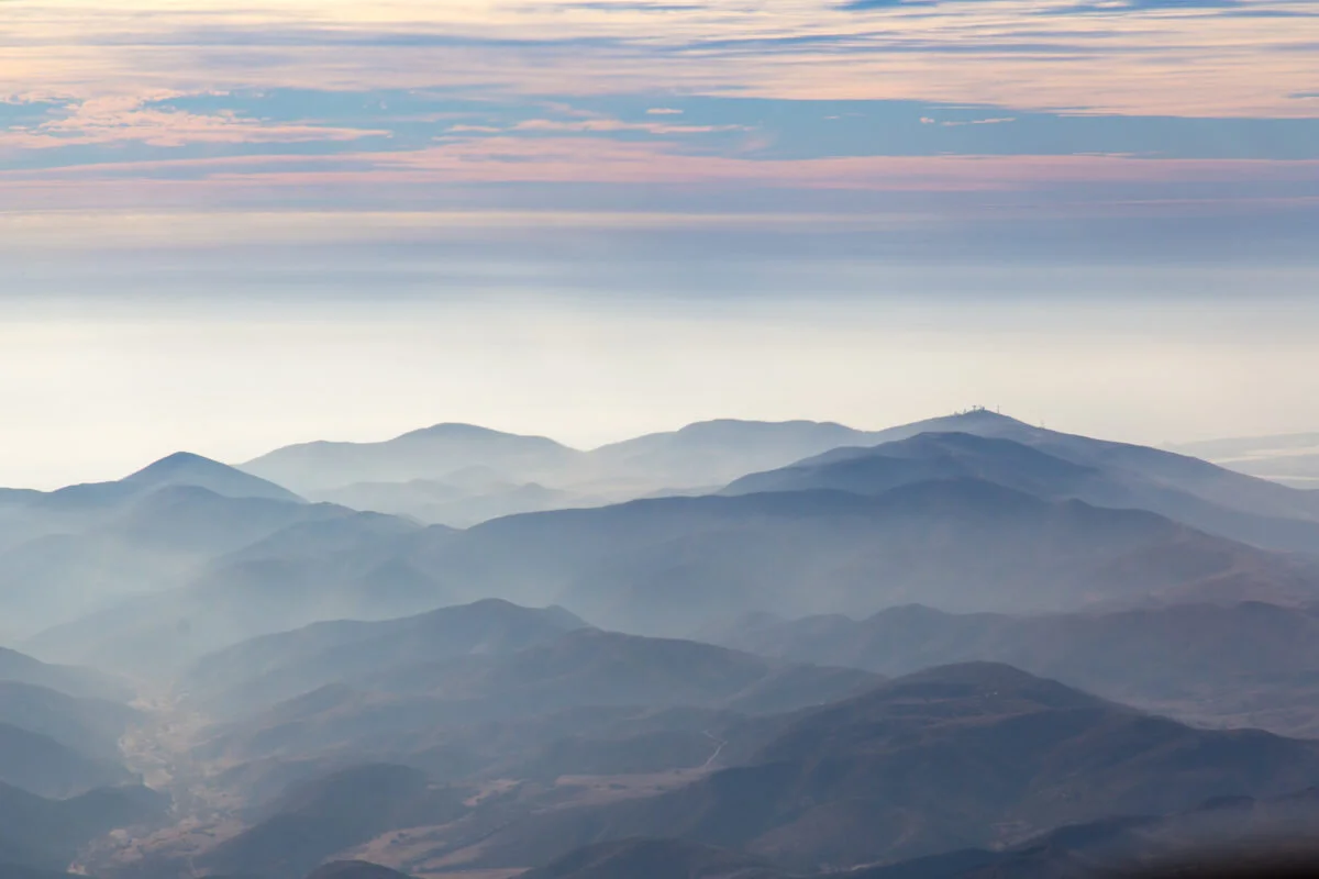 Hazy Santa Monica Mountains
