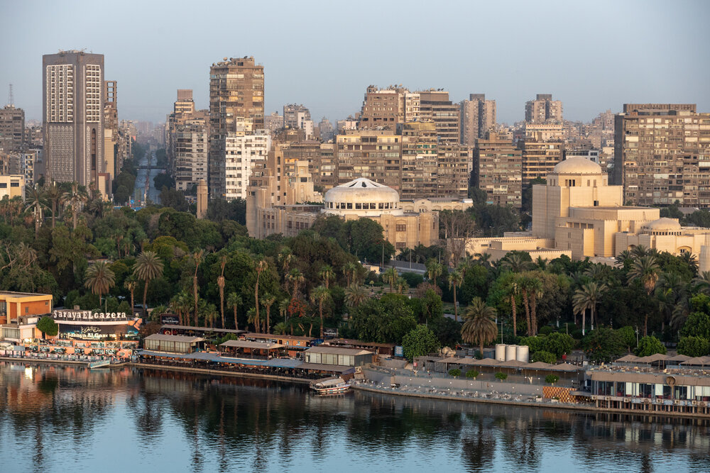 Looking across the Nile River to Zamalek