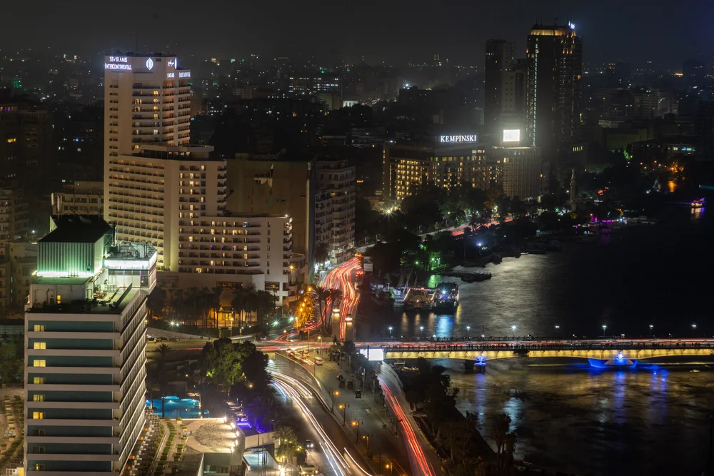Intercontinental Semiramis at Night