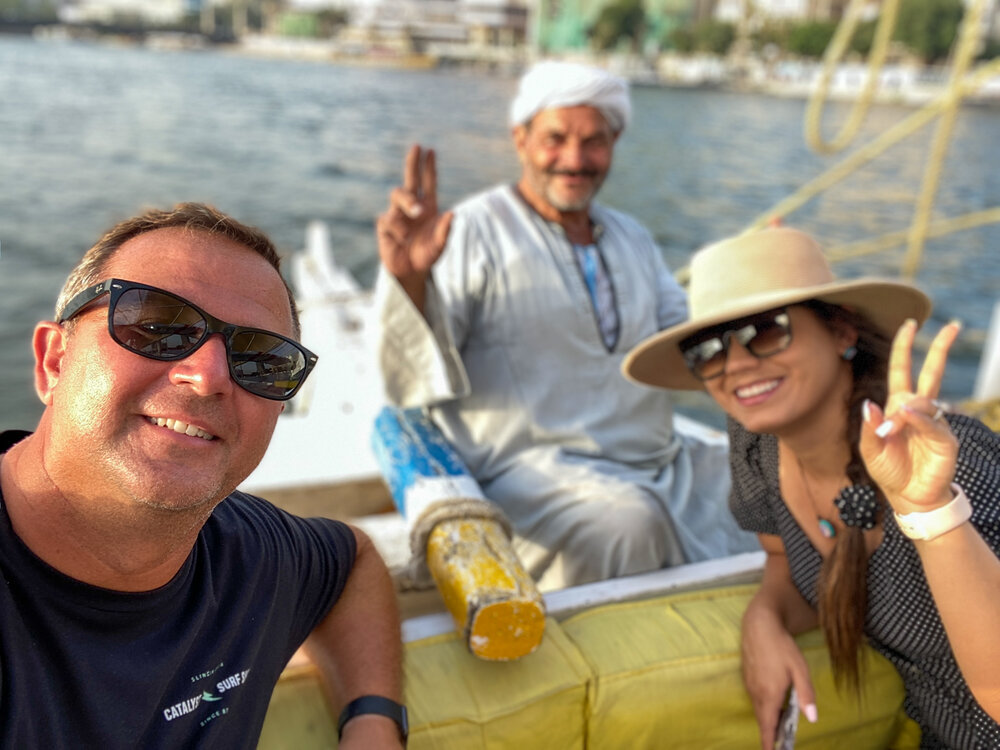 Selfie with the Felucca Captain 