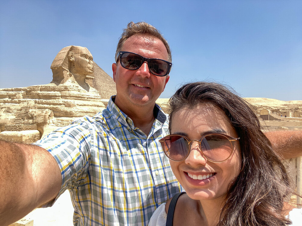 Selfie with the Sphinx