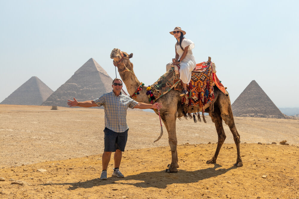 Camel Tourist Photo at the Pyramids