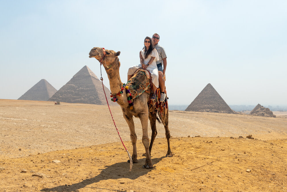 Riding the Camel Giza Plateau