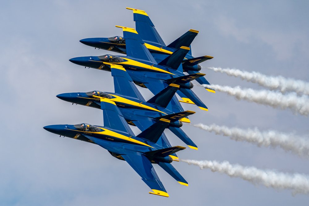 Blue Angels Echelon at Sun 'n Fun