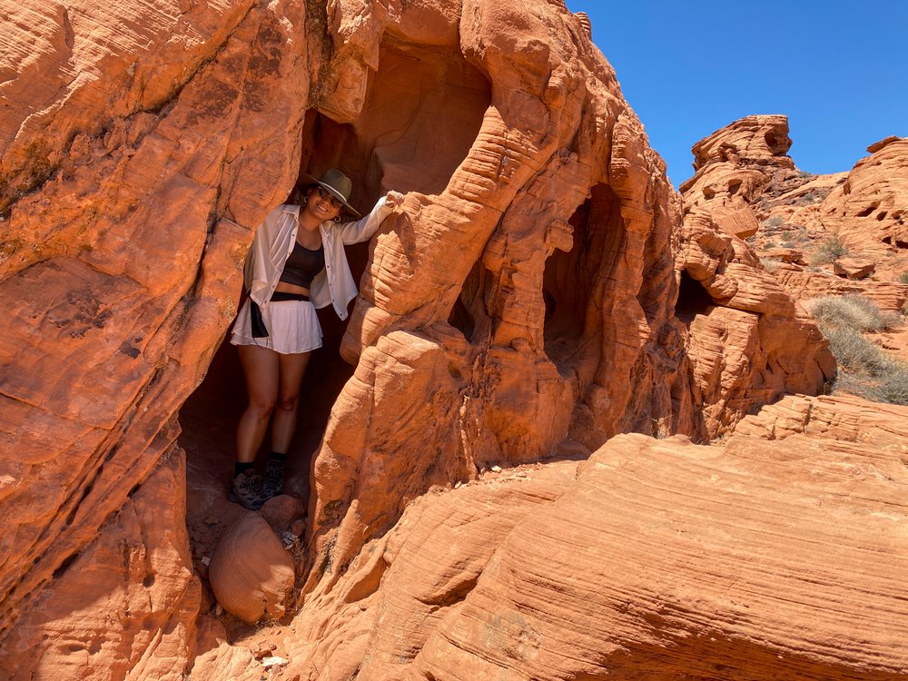 Inside a Cave Valley of Fire