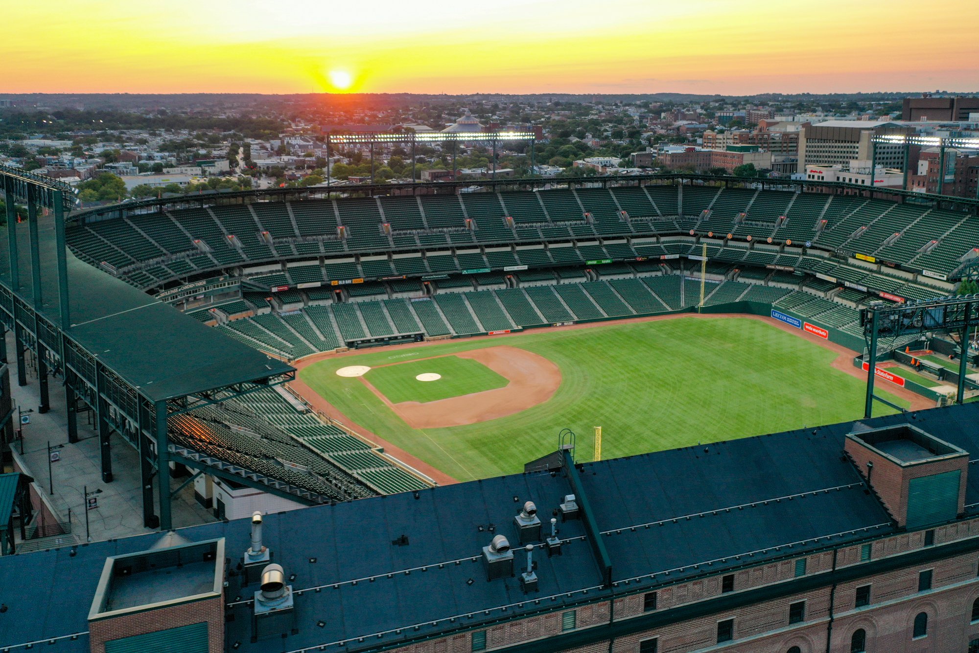 Baltimore Orioles Camden Yards Sunset