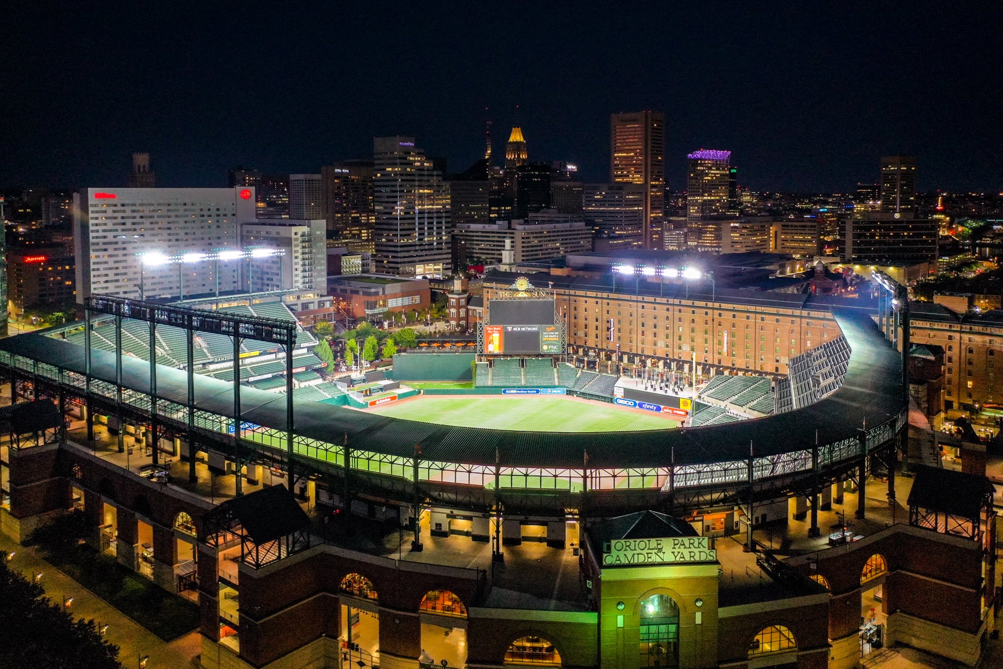 Camden Yards at Night