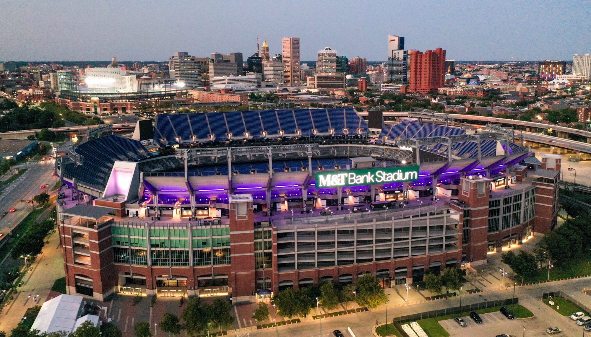 Baltimore Ravens M&amp;T Bank Stadium Drone