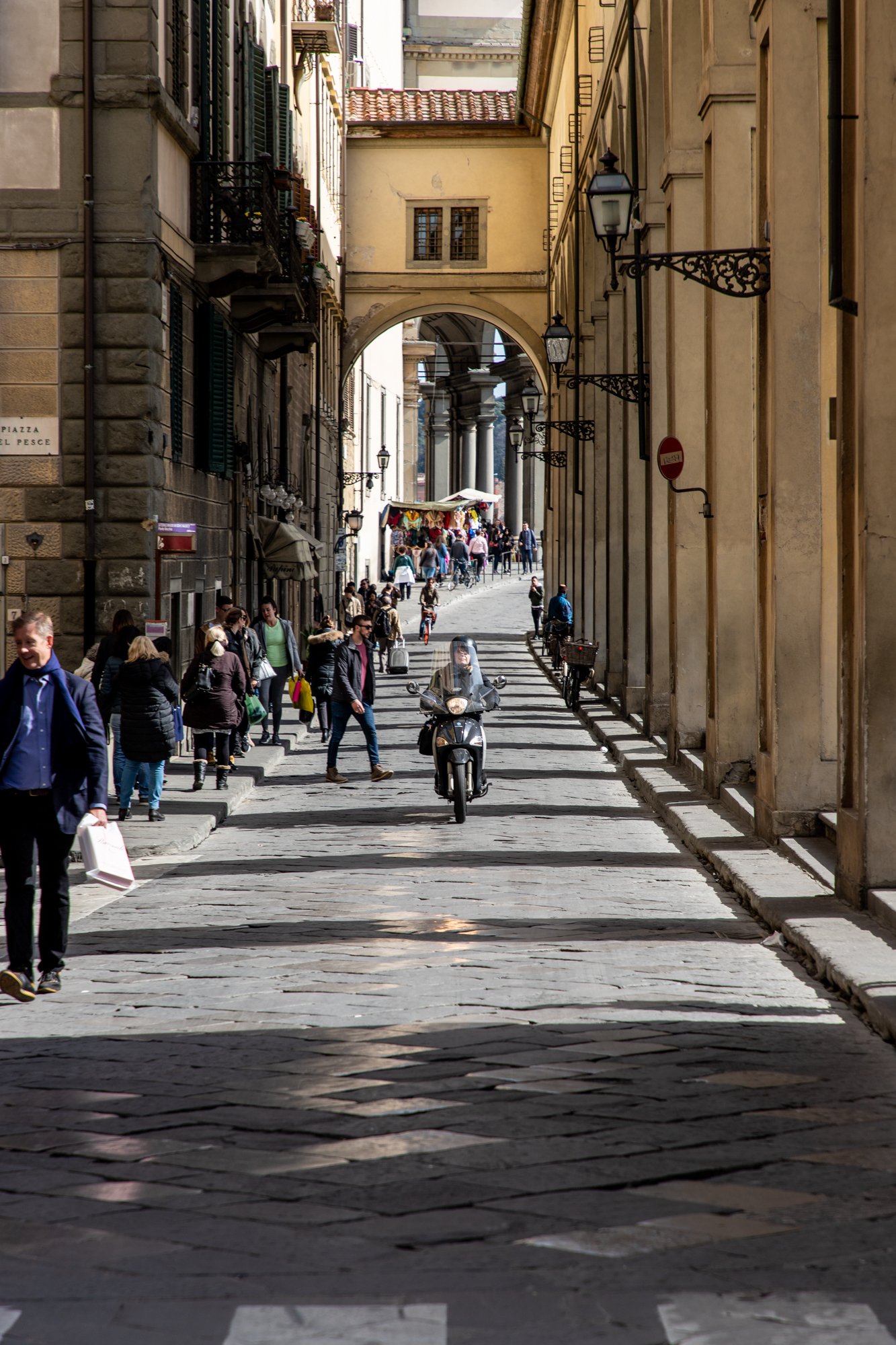 Tourists in Florence Streets