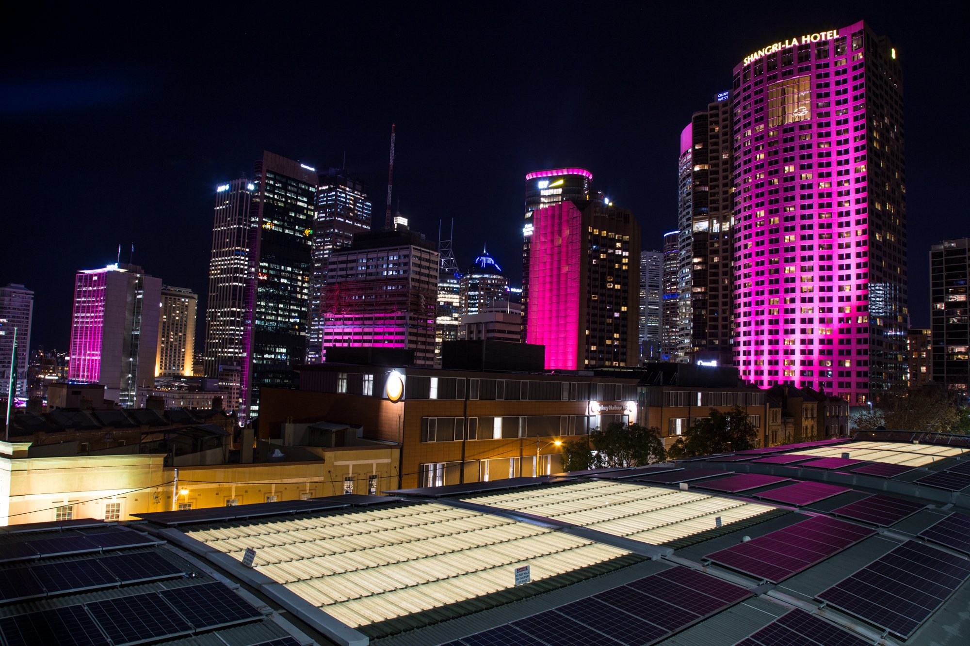 Downtown Sydney at Night