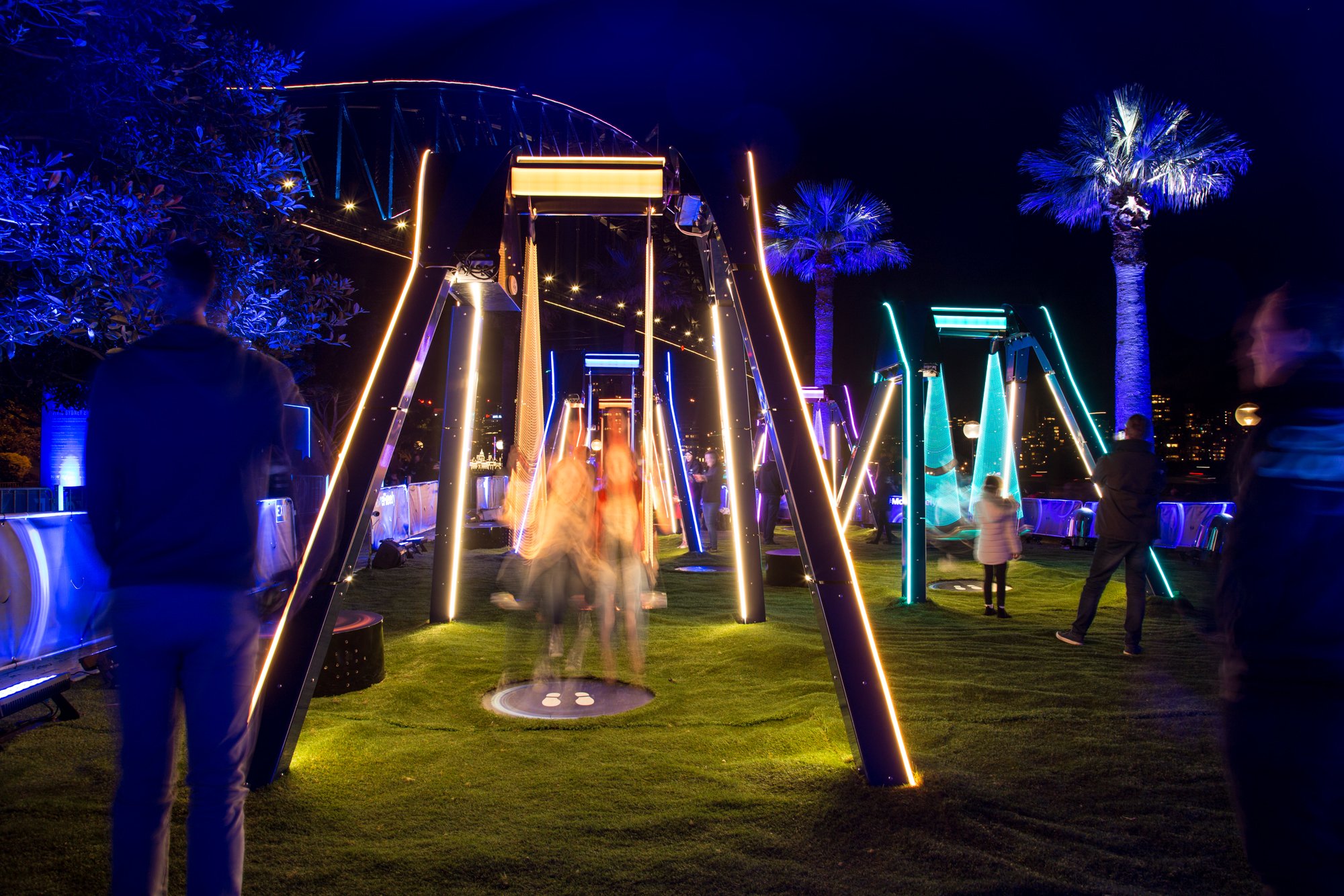 Light Swings Exhibit Vivid Sydney