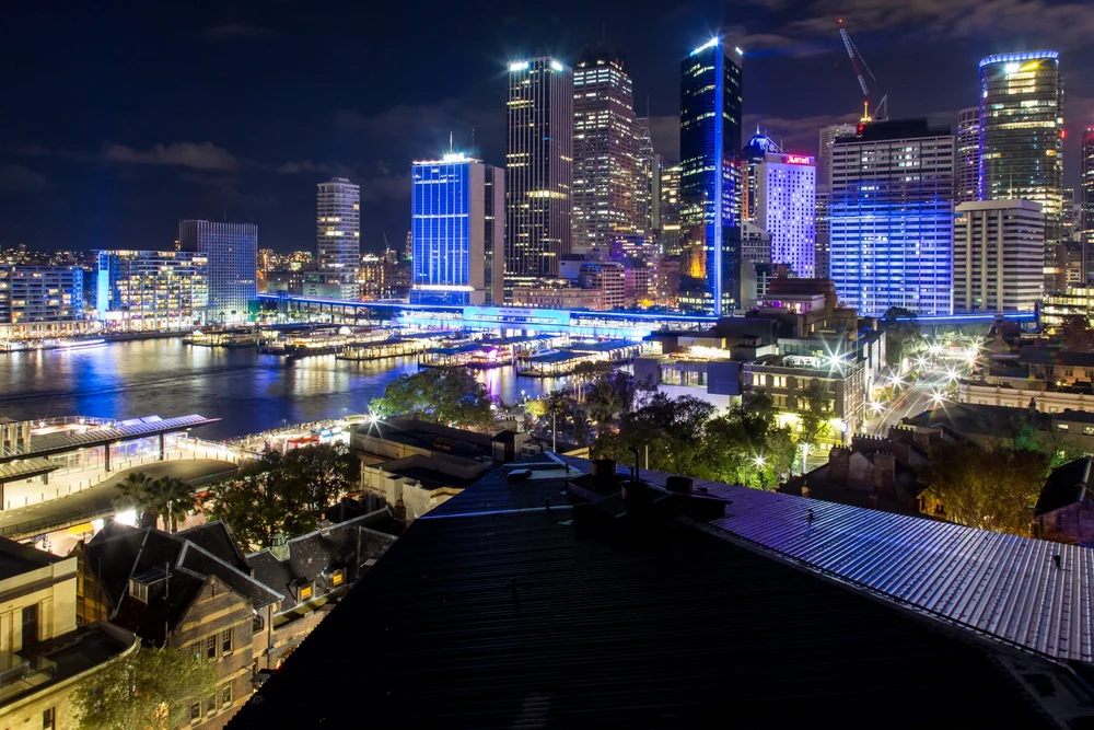 Vivid Sydney in Circular Quay