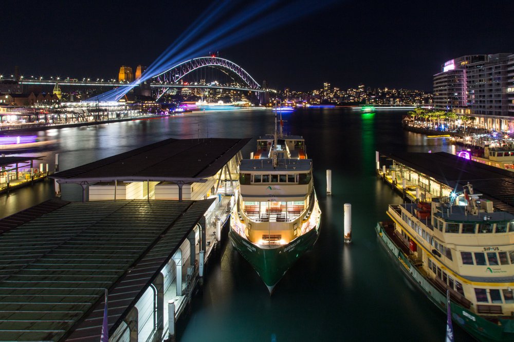 Circular Quay Vivid Sydney 2017