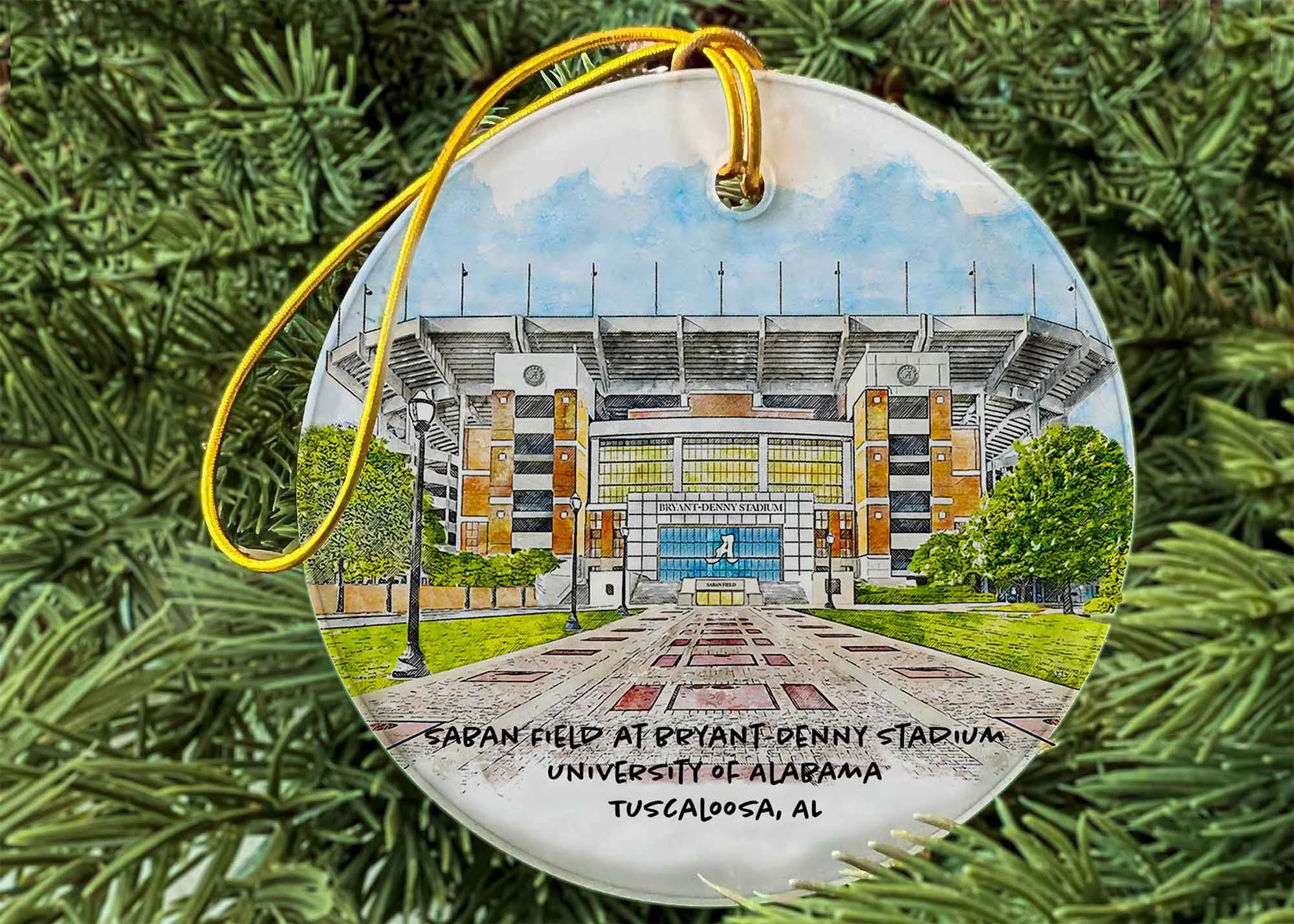Bryant-Denny Stadium at the University of Alabama Ornament.jpg