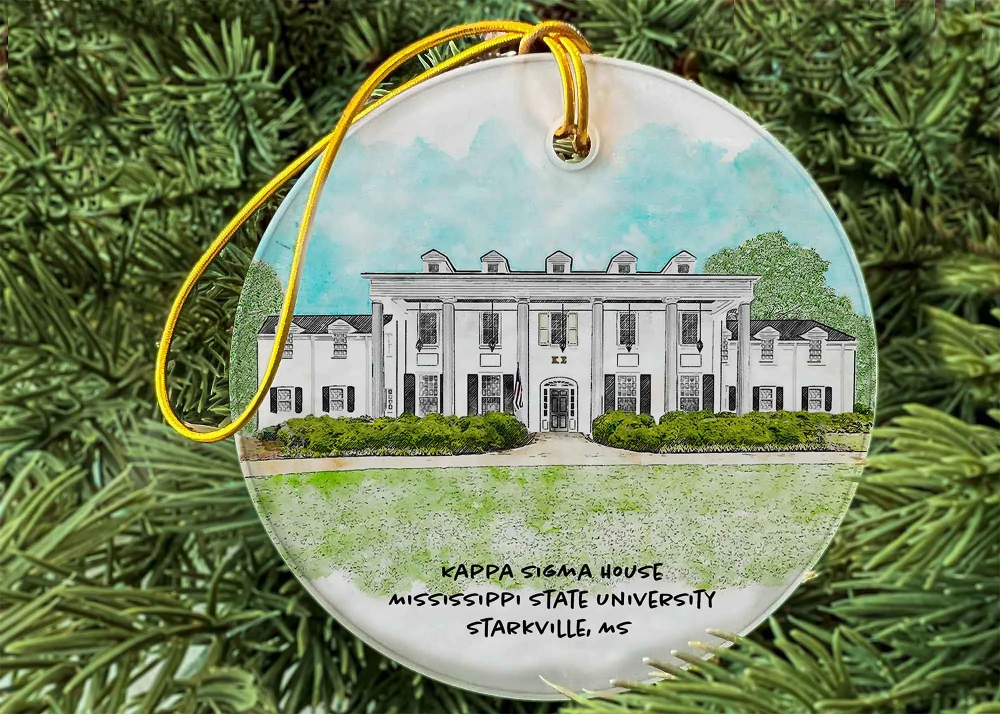Kappa Sigma House at Mississippi State University Ornament.jpg