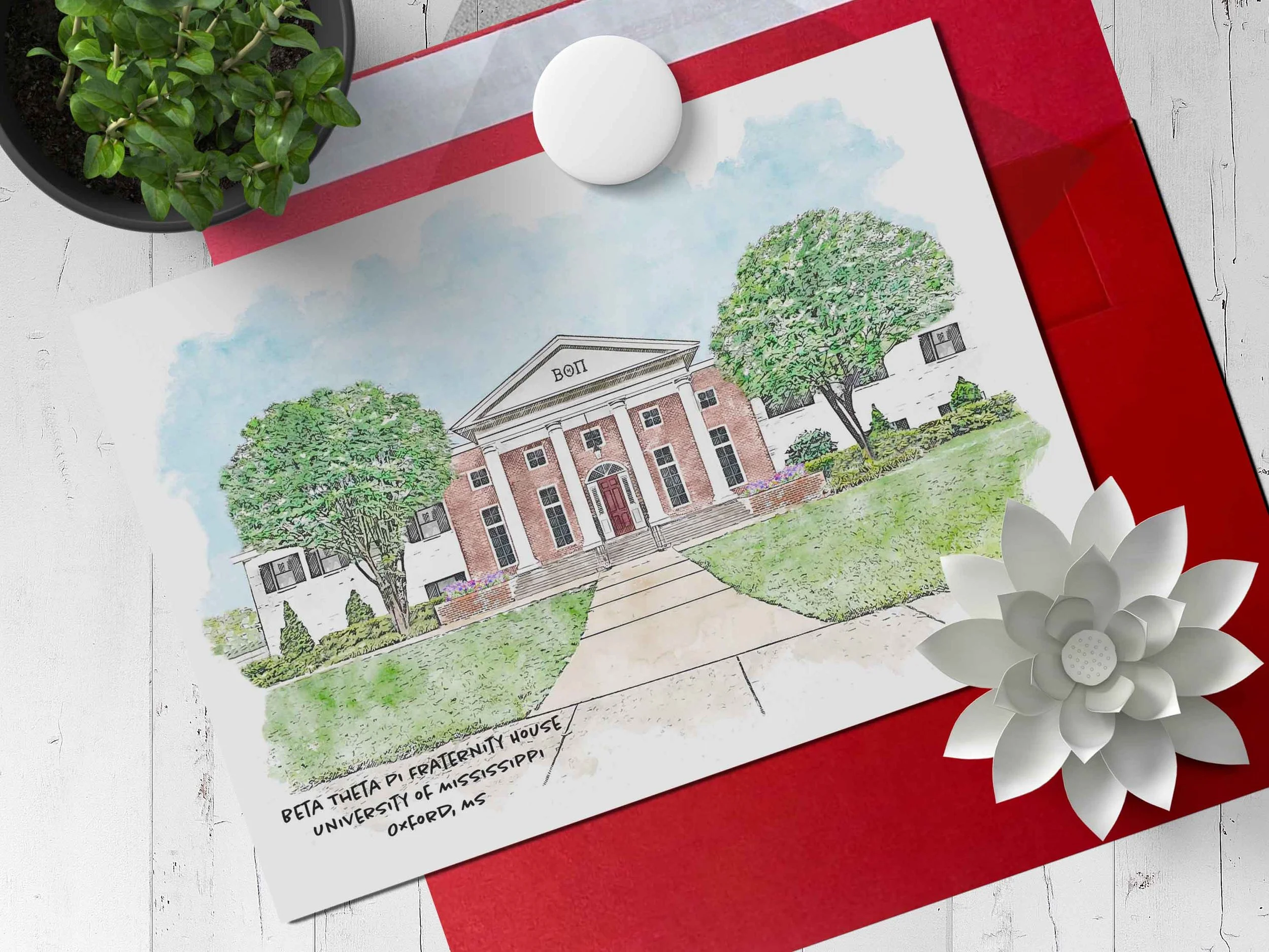 Beta Theta Pi Fraternity House Note Card.jpg
