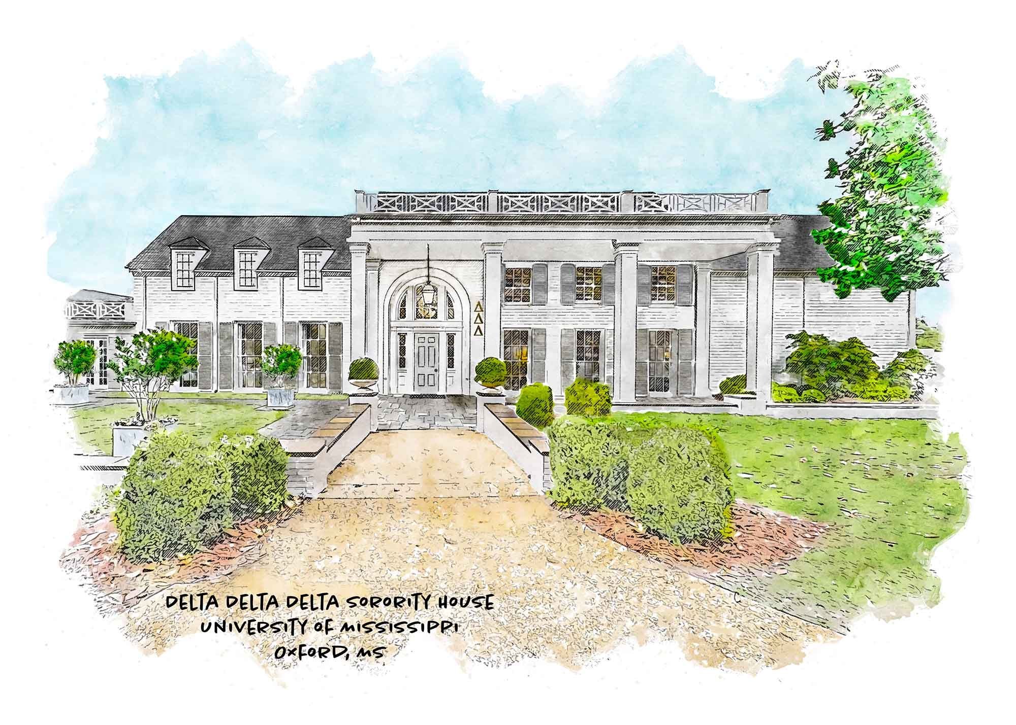 Every picture tells your story. CELEBRATE your story with a beautiful print from She Studios.  We just added the Tri Delta @olemisstridelta  and the Delta Gamma @olemissdg #sorority houses at The University of Mississippi - Ole Miss . Find these gorg