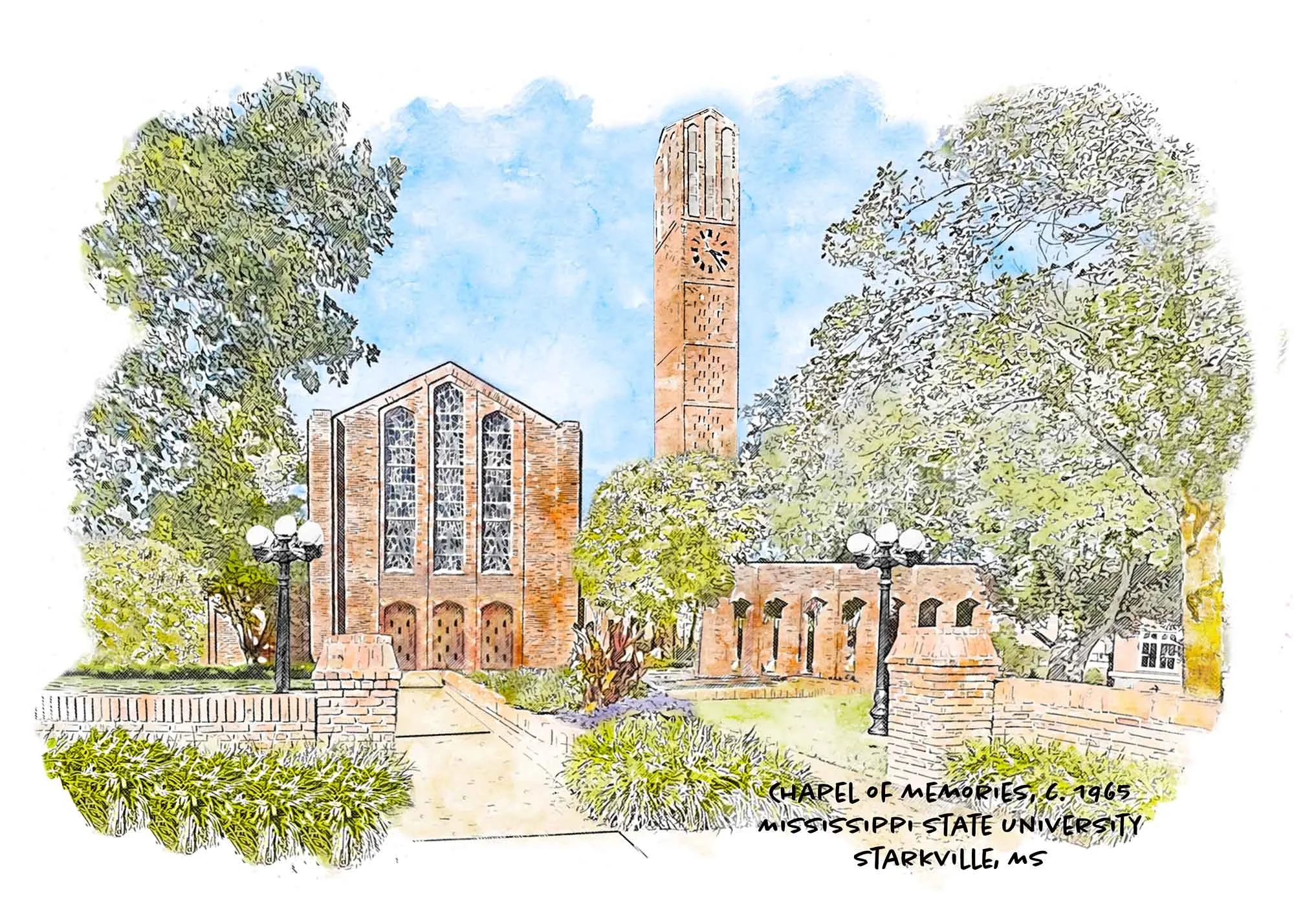 NEW SCHOOL ALERT. 🎉 Mississippi State University is here! Check back  for new designs featuring campus views, fraternities, and sororities. 
Let us know what's missing! 👎 Find our MSU designs at she-studios.com/mississippi-state-university-art
#mis