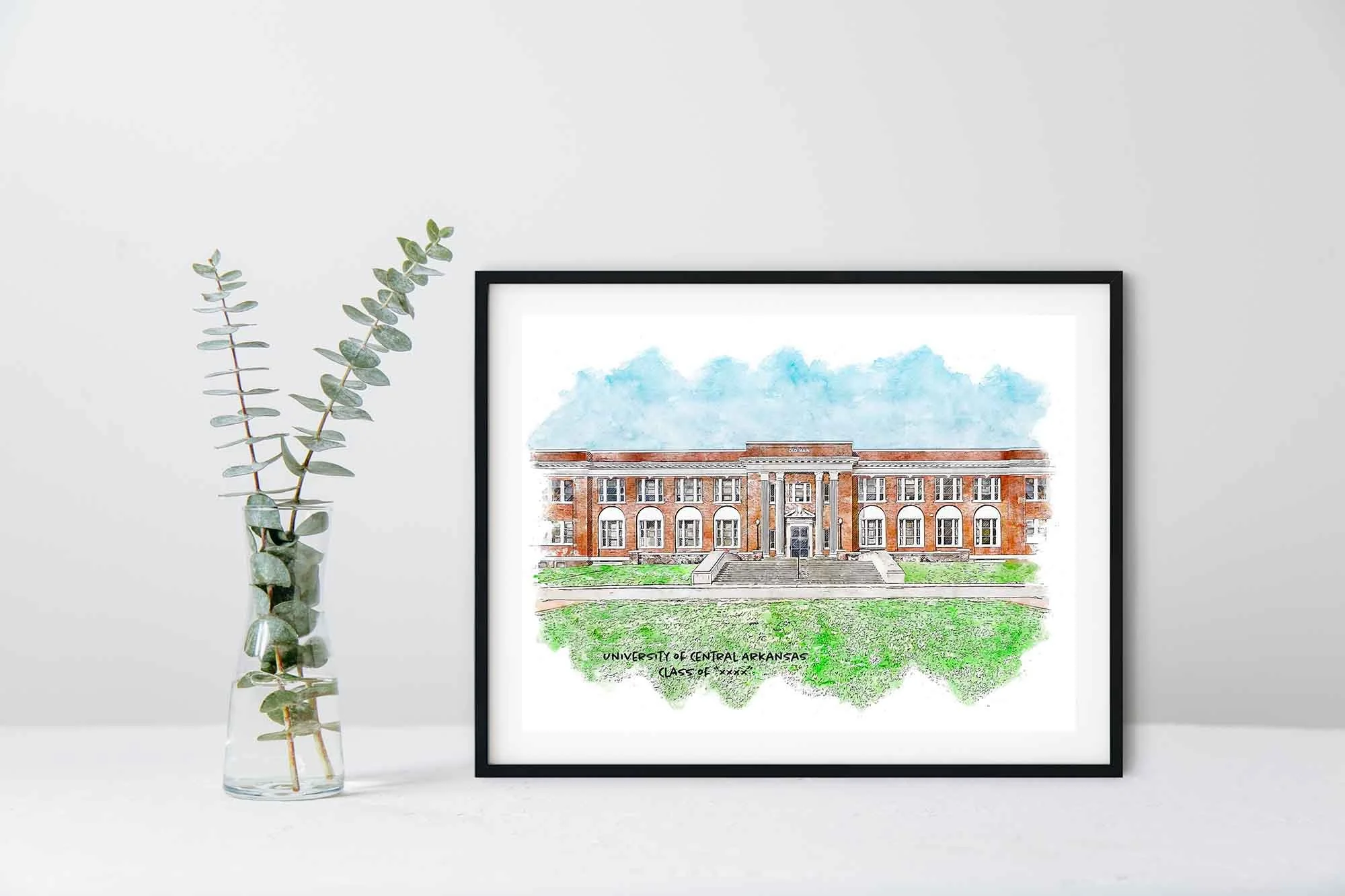 Old Main at UCA Graduation Year Framed Print.jpg