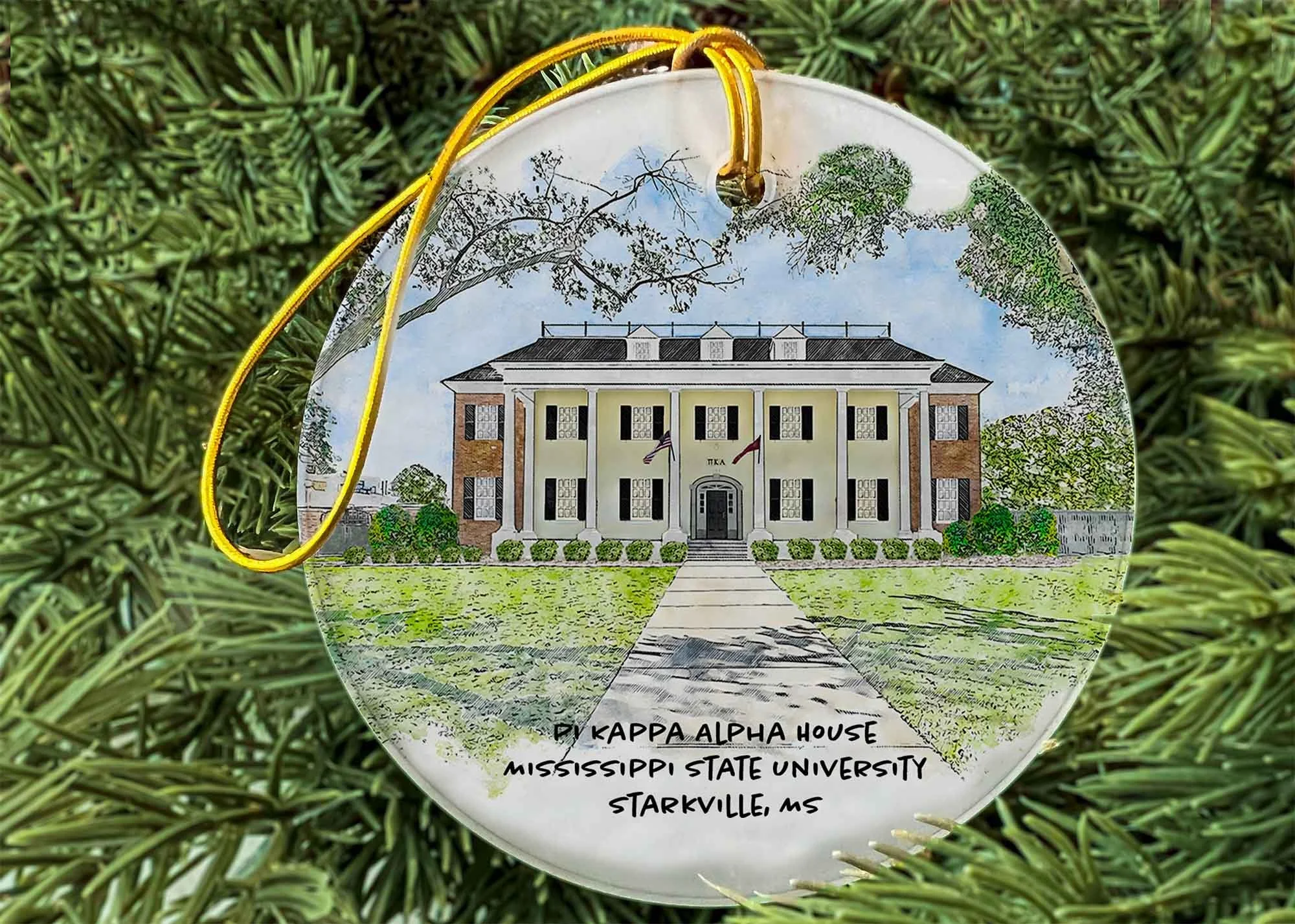 Pi Kappa Alpha House at Mississippi State University Ornament.jpg