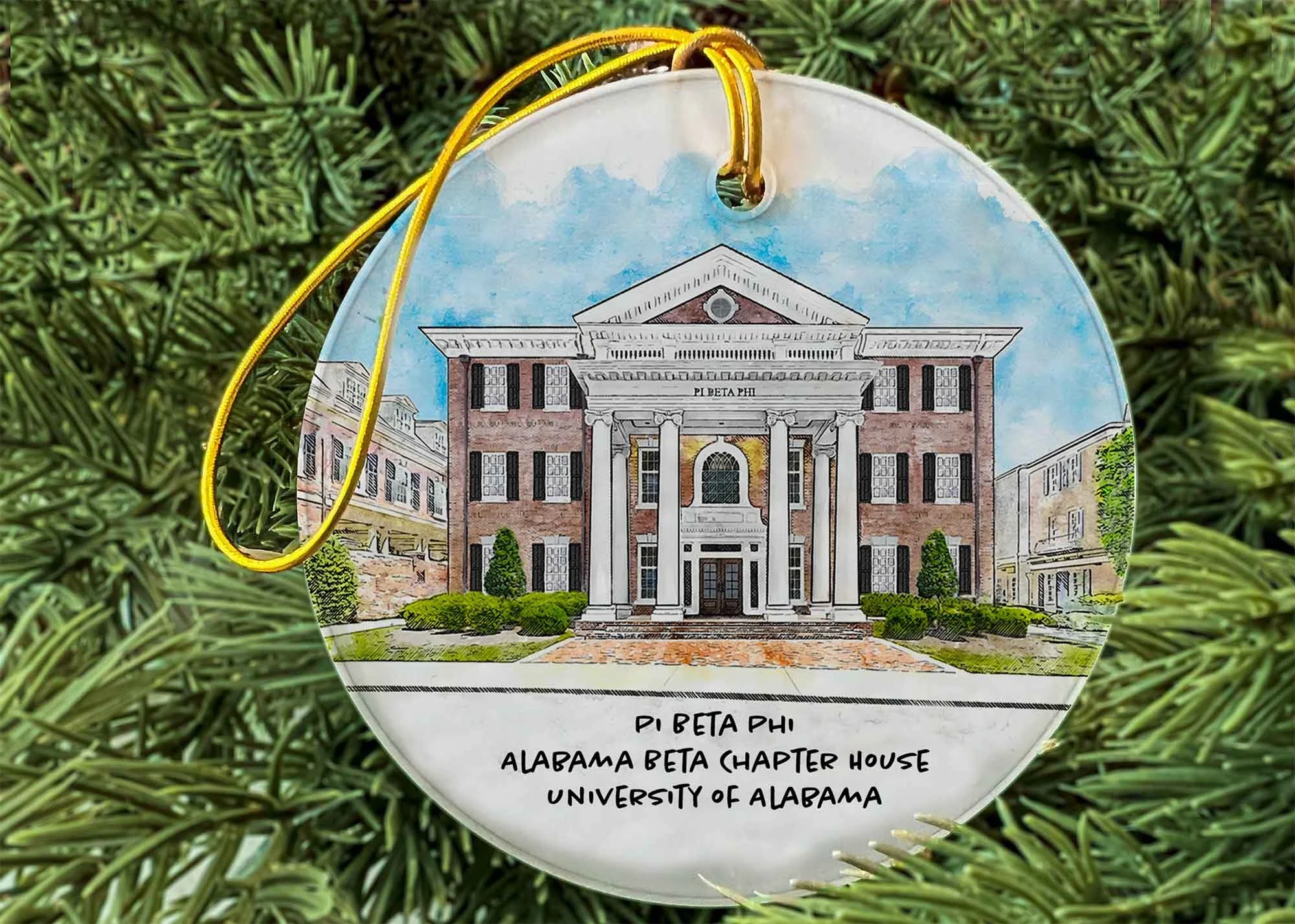 Pi Beta Phi House at the University of Alabama Ornament.jpg