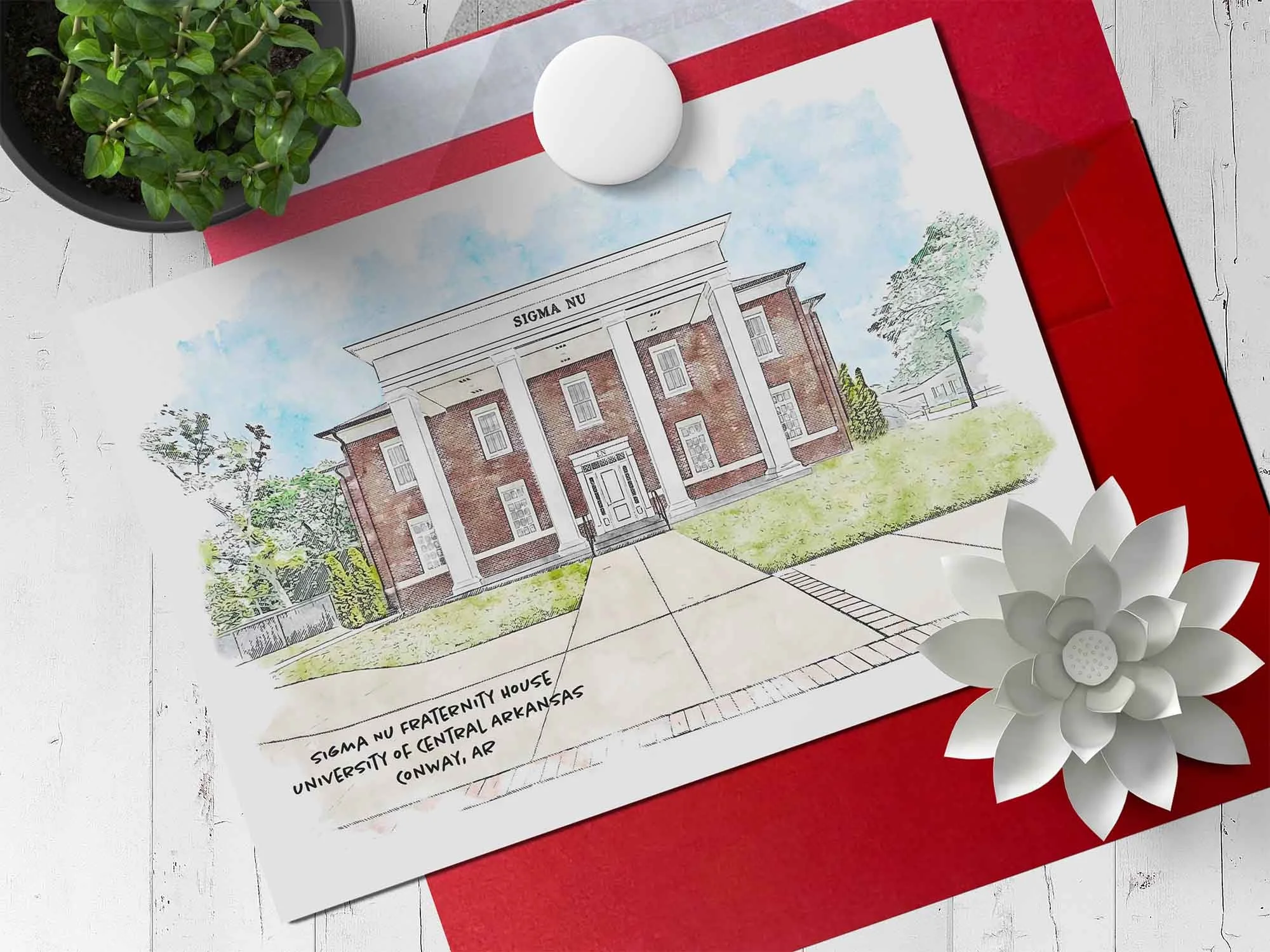 Sigma Nu Fraternity House at UCA Note Card.jpg