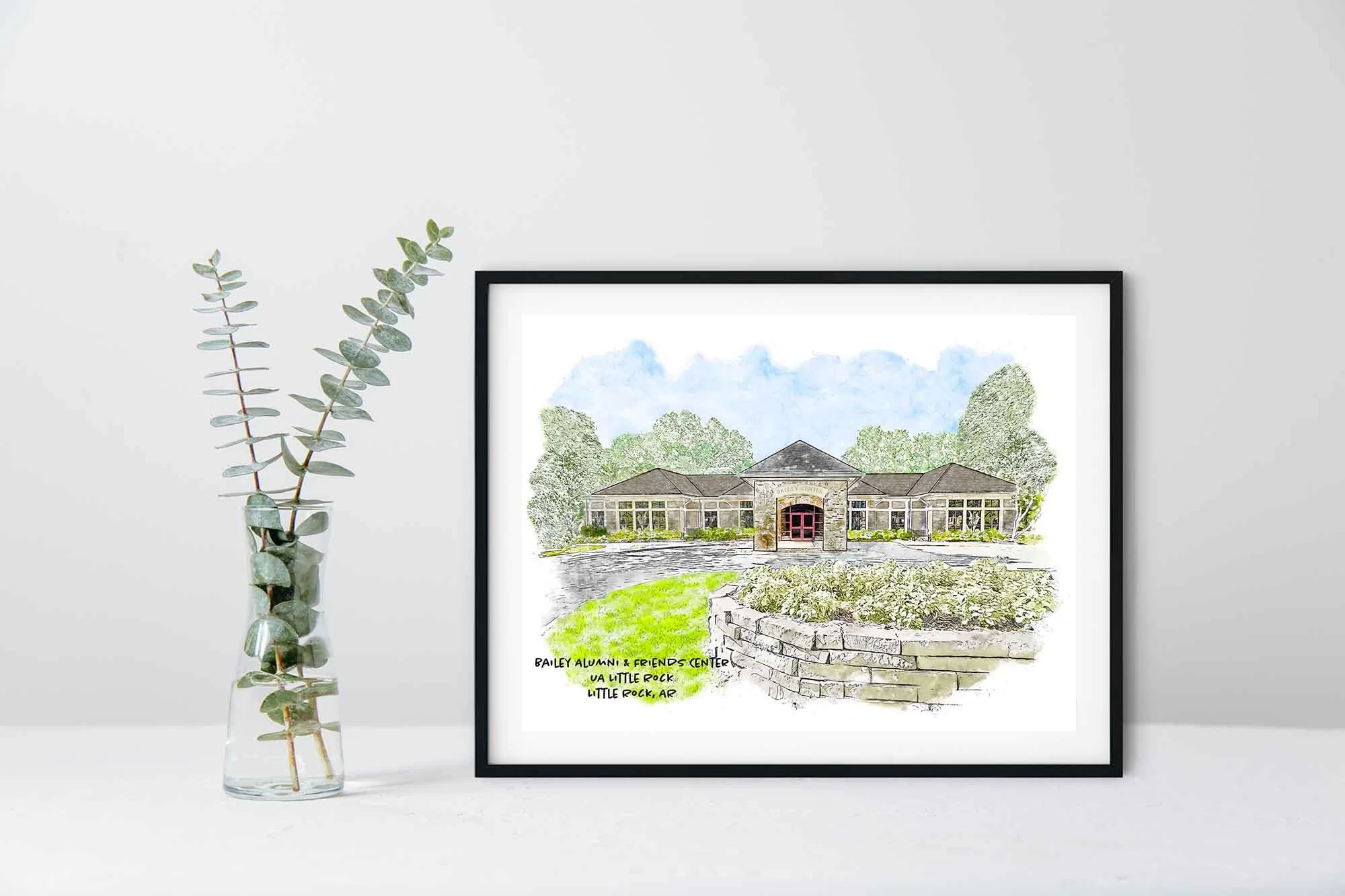 Bailey Alumni Center at UA Little Rock Framed Print.jpg