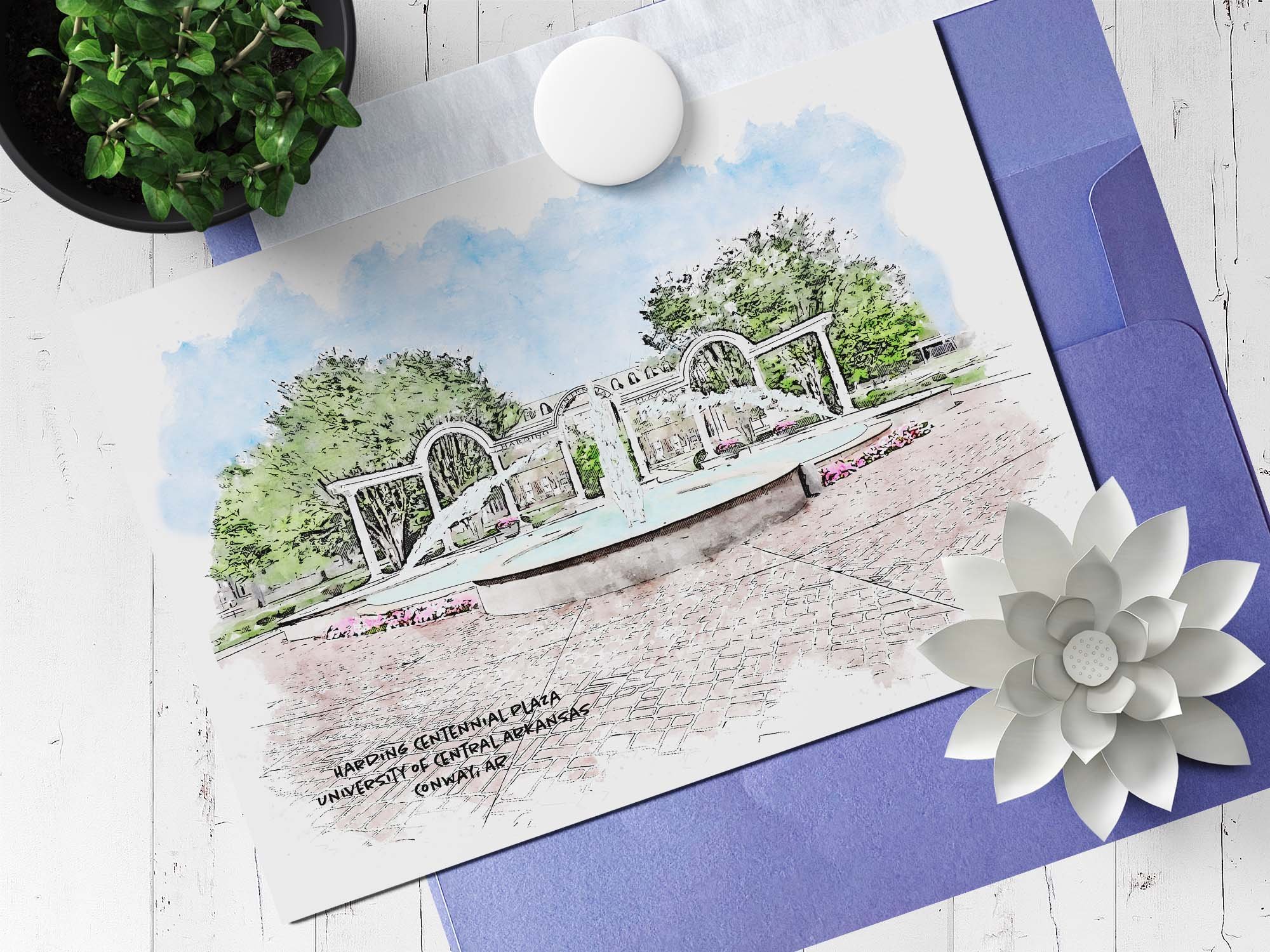 UCA - Harding Centennial Fountain_Wisteria Envelope.jpg