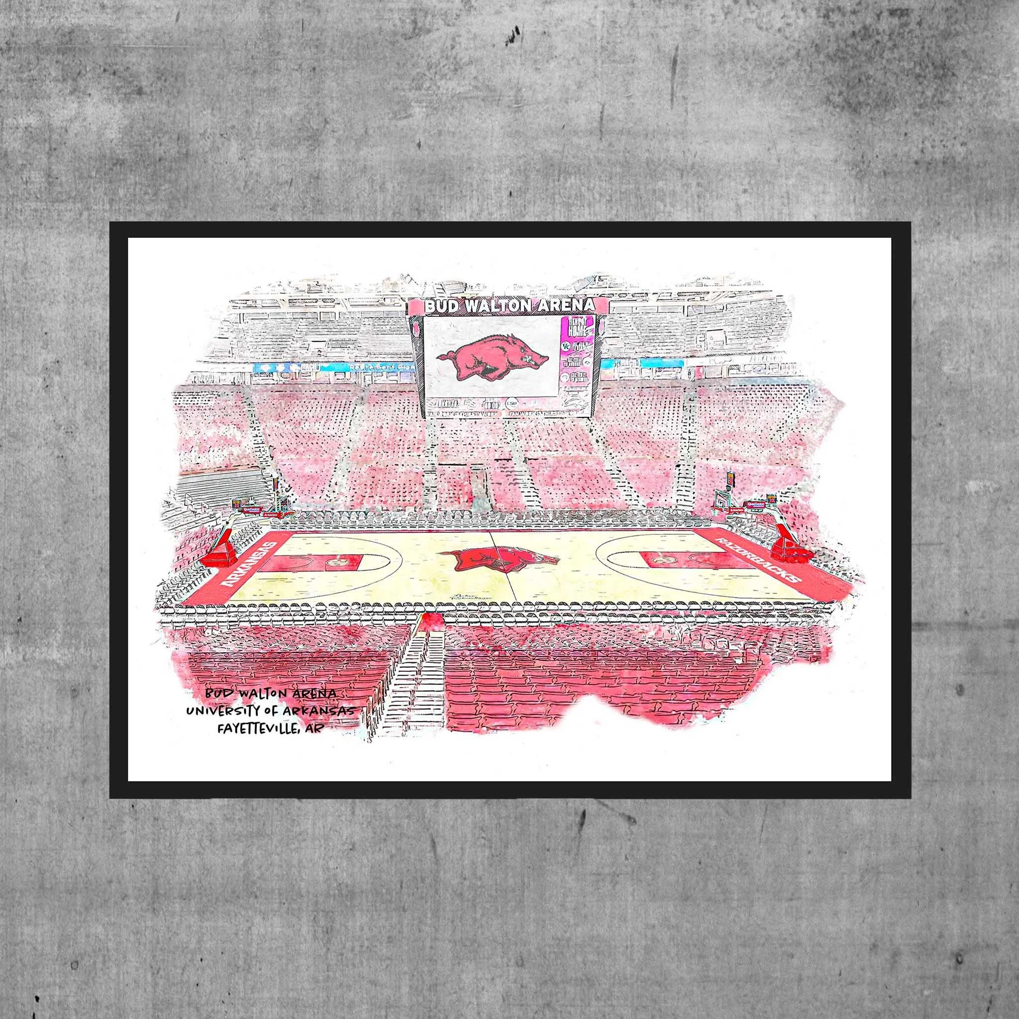 bud-walton-arena_university-of-arkansas_mockup_11x14-framed.jpg