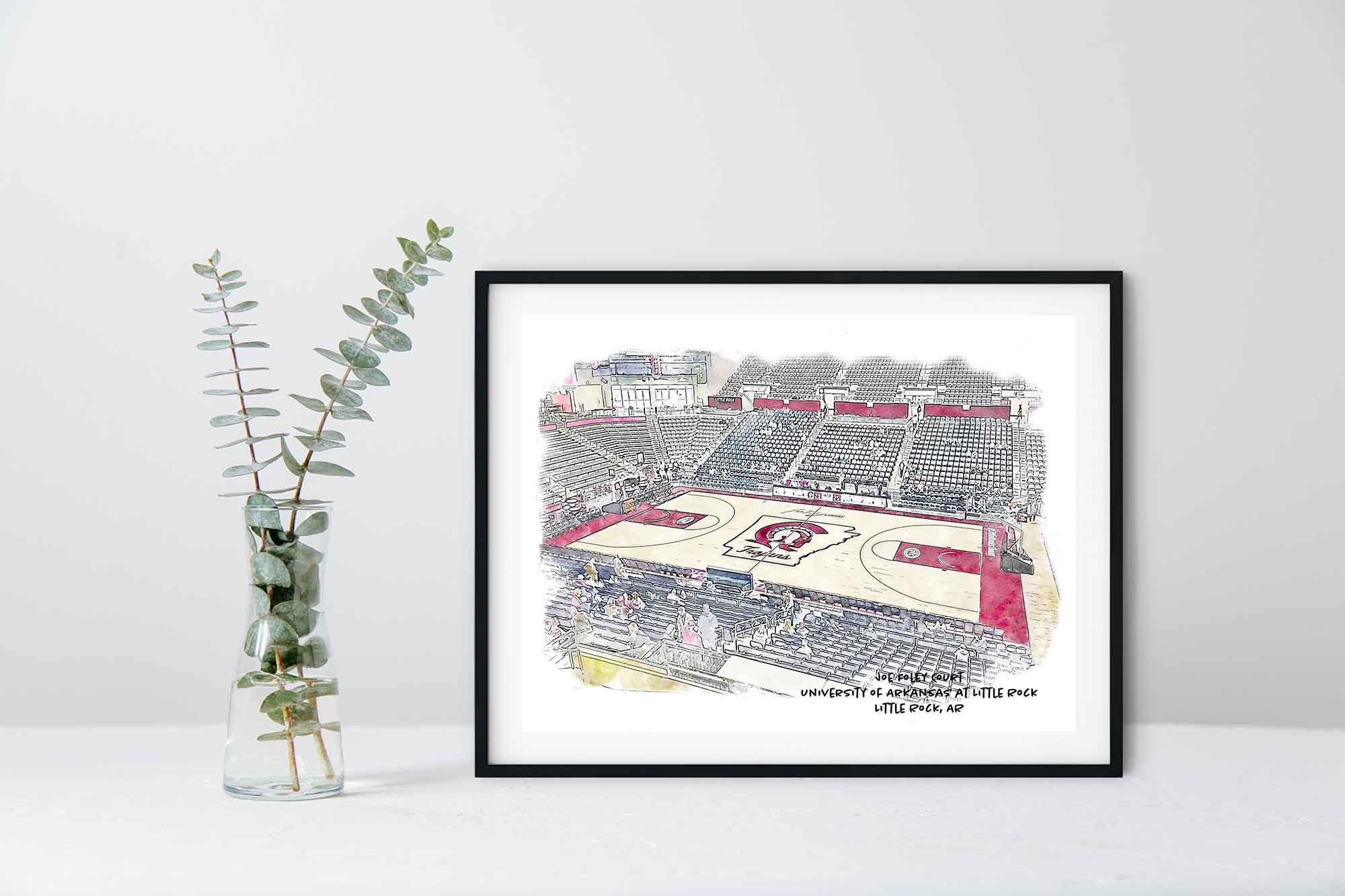 Joe Foley Court at UALR Framed Print.jpg