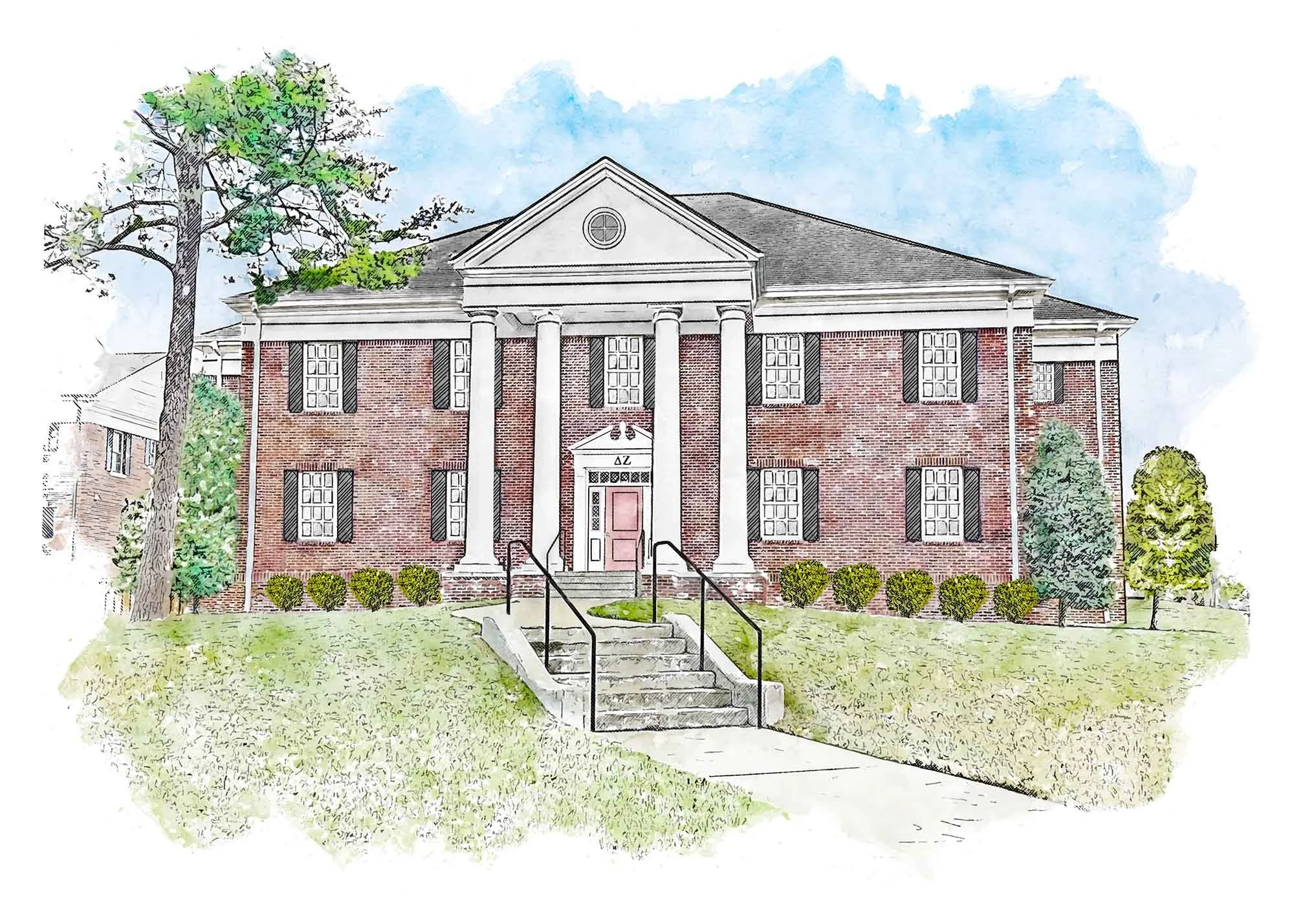 Delta Zeta Sorority House at A-State Print.jpg