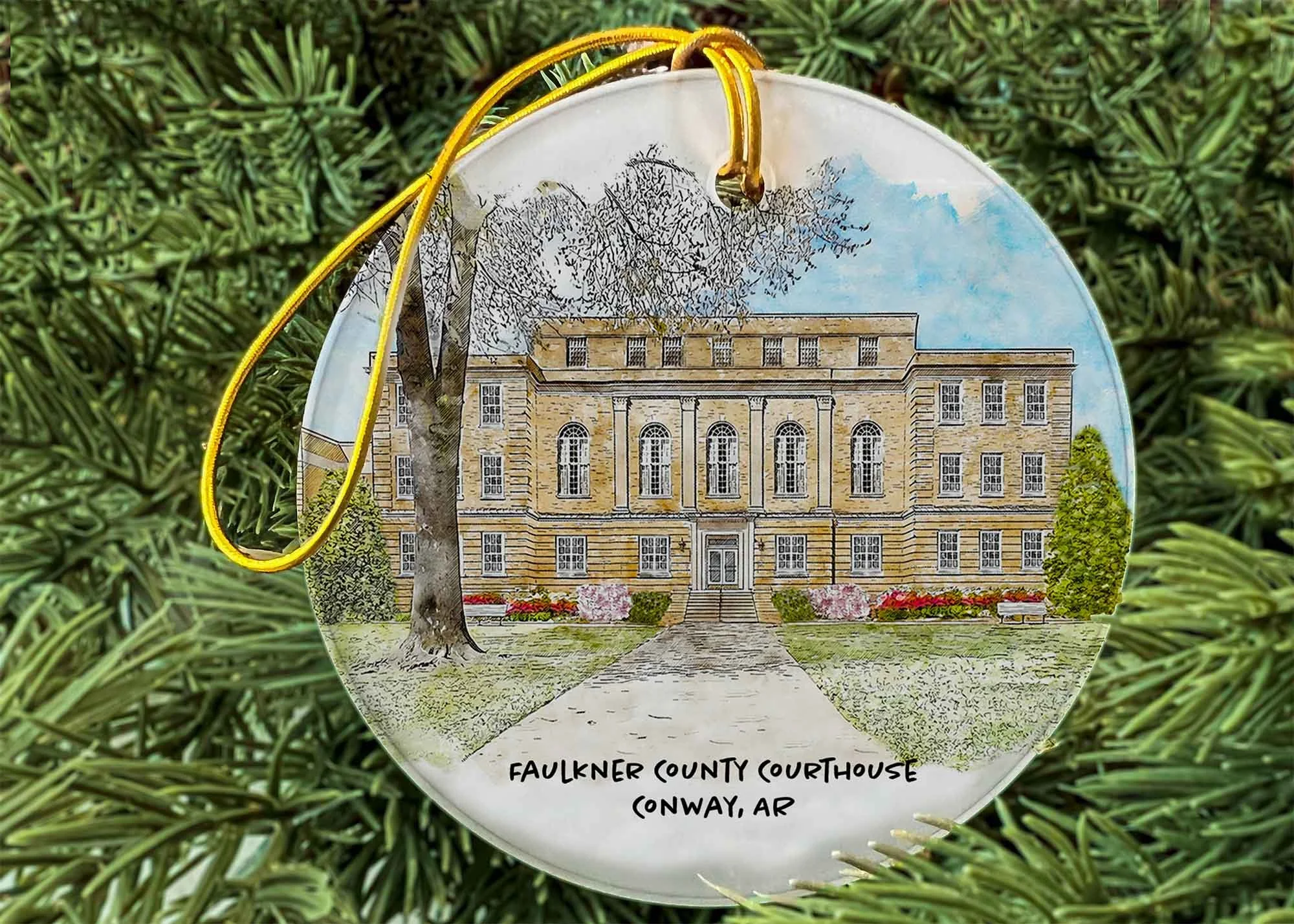 Faulkner County Courthouse Ornament.jpg