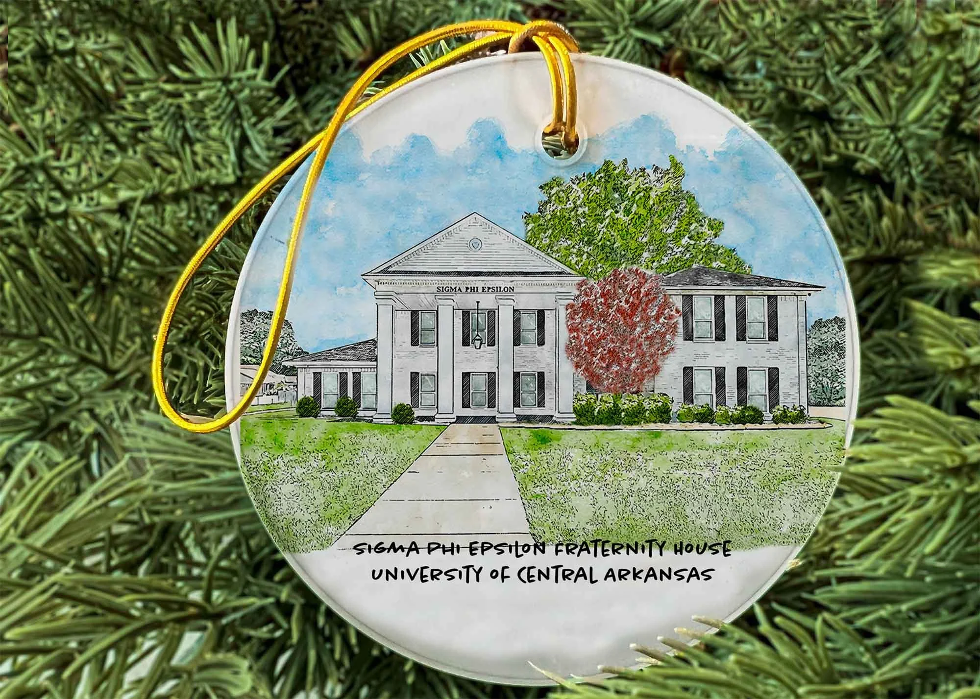 Sigma Phi Epsilon Fraternity House at UCA Ornament.jpg