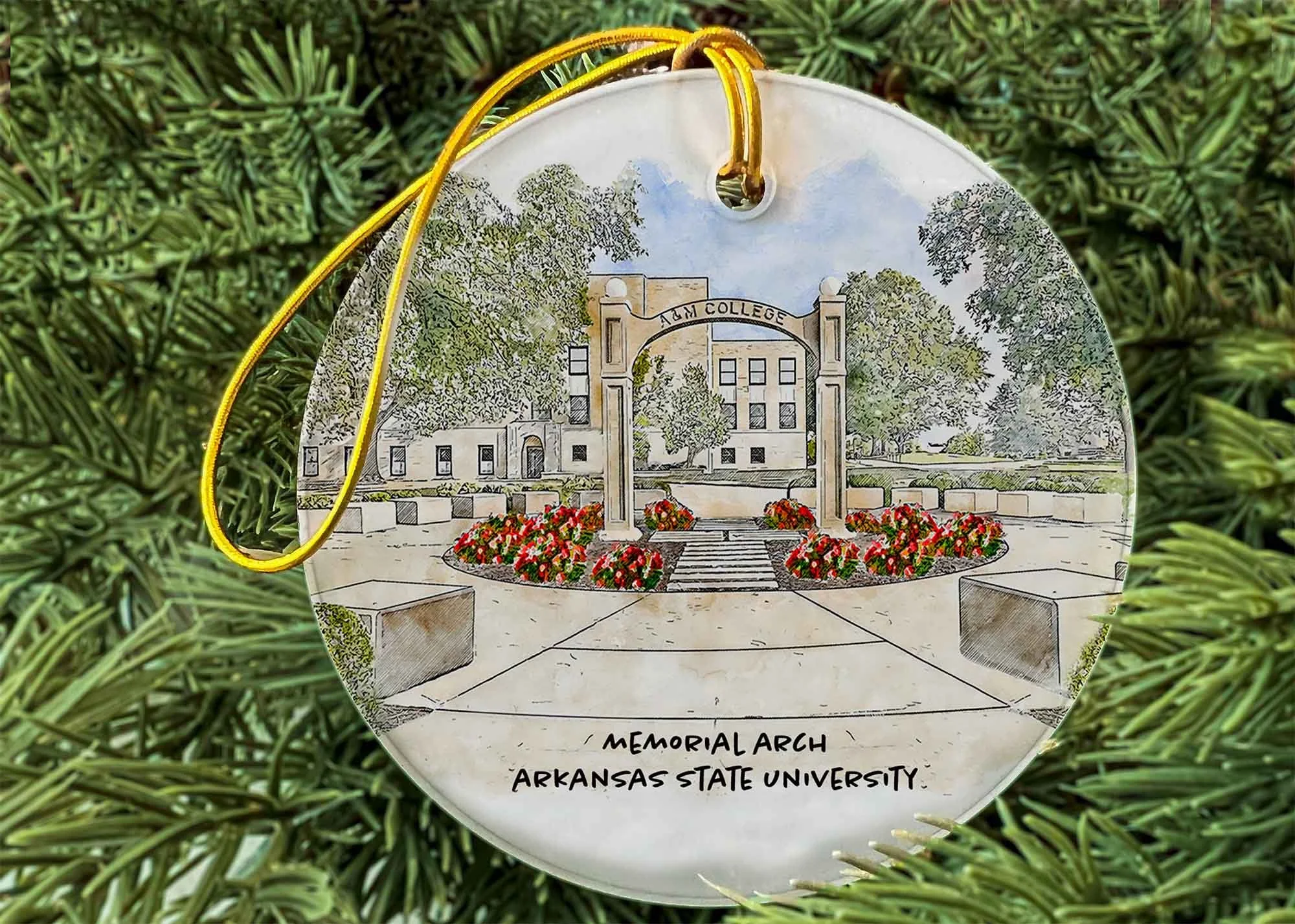 Memorial Arch at A-STATE Ornament.jpg