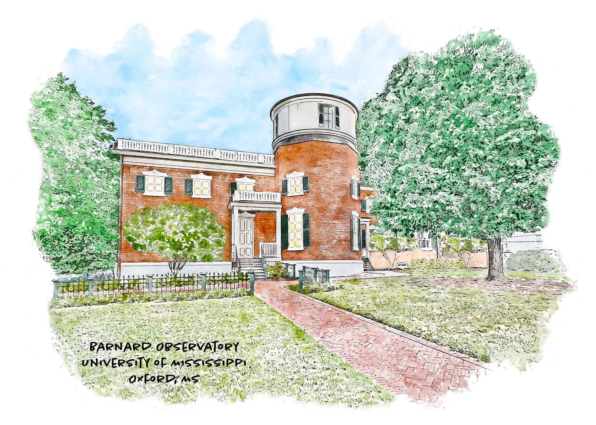 Barnard Observatory at Ole Miss — Art Prints and More