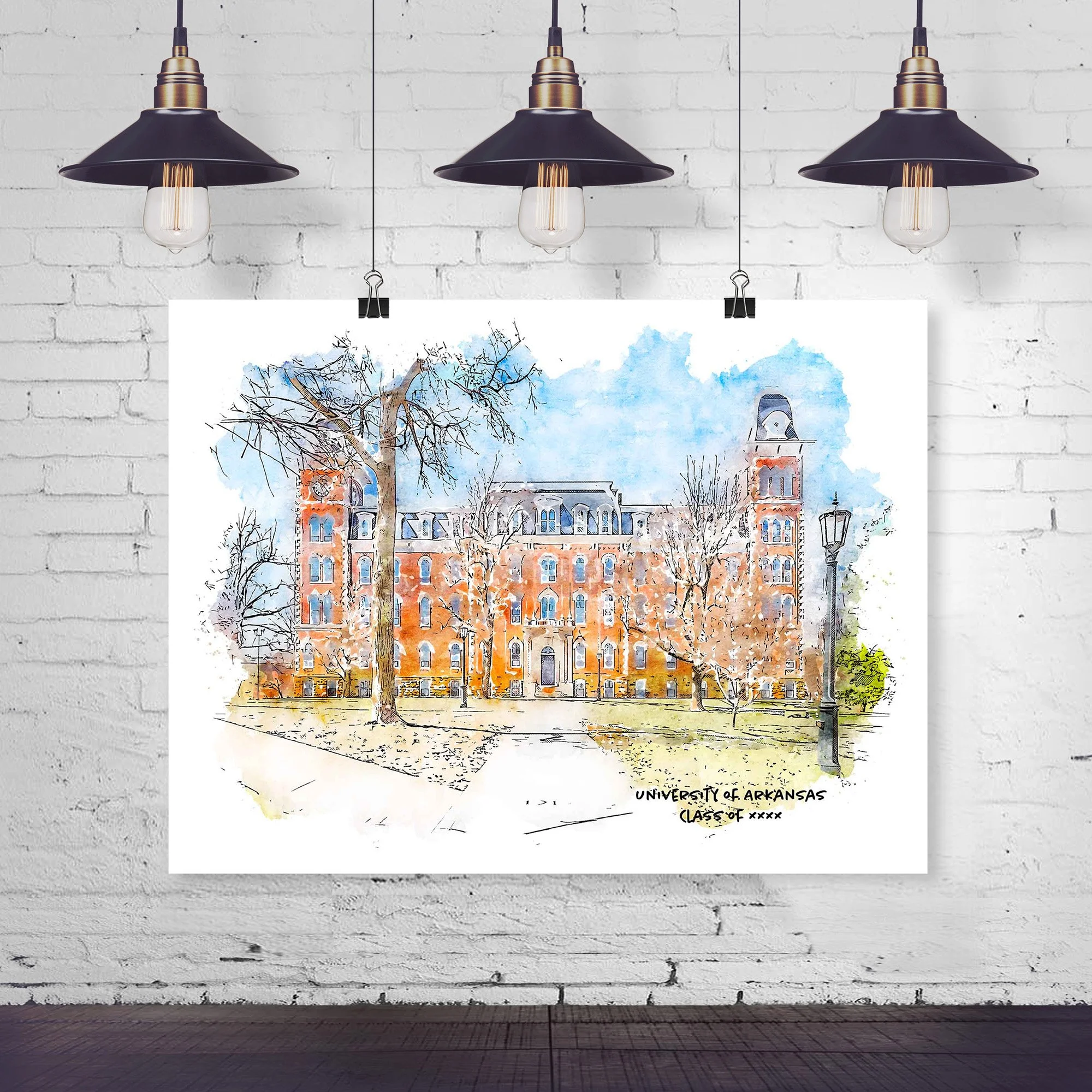 Old Main Graduation Year Print _17X22_horizontalmockupwithlights.jpg