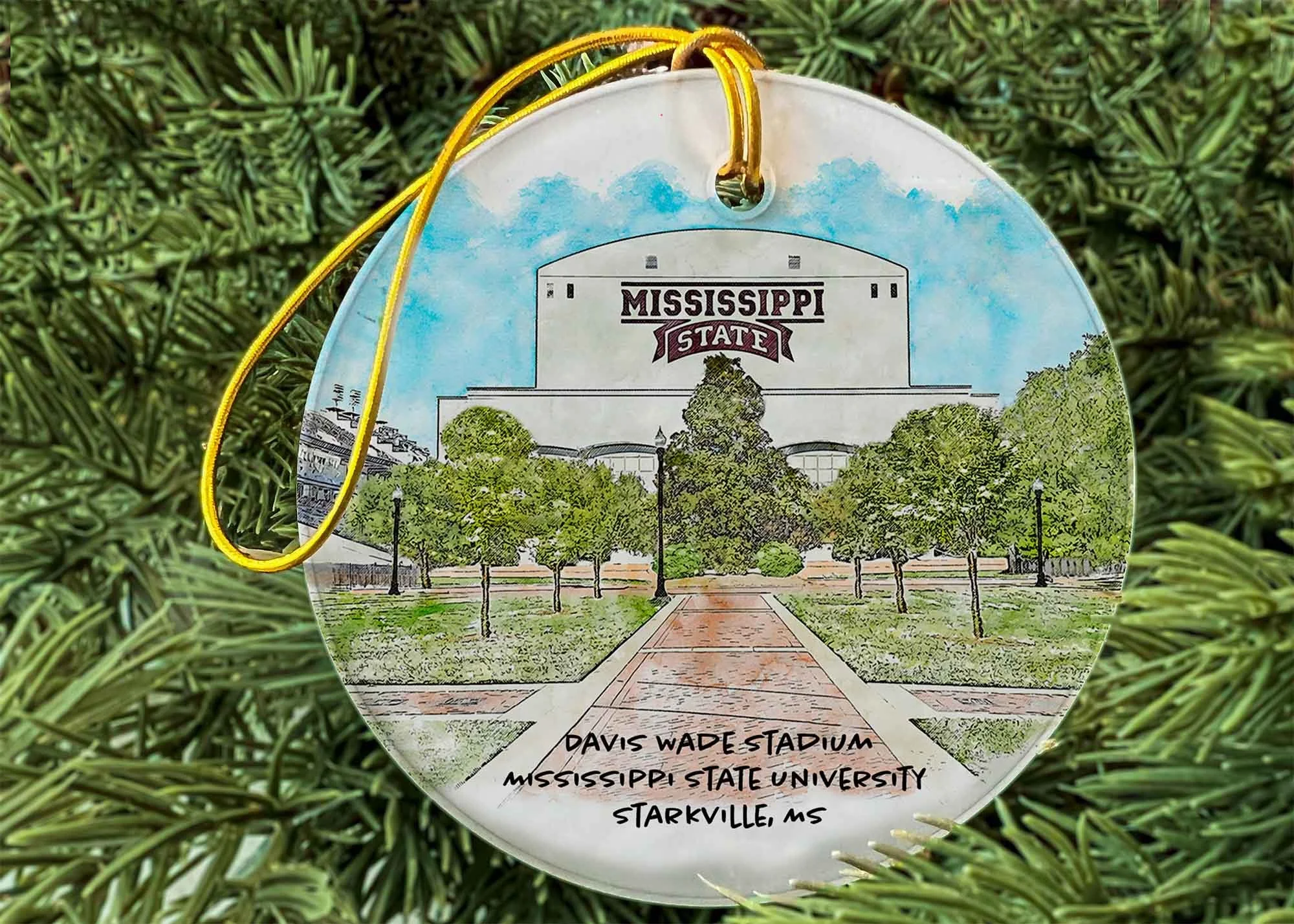 Davis Wade Stadium at Mississippi State University Ornament.jpg