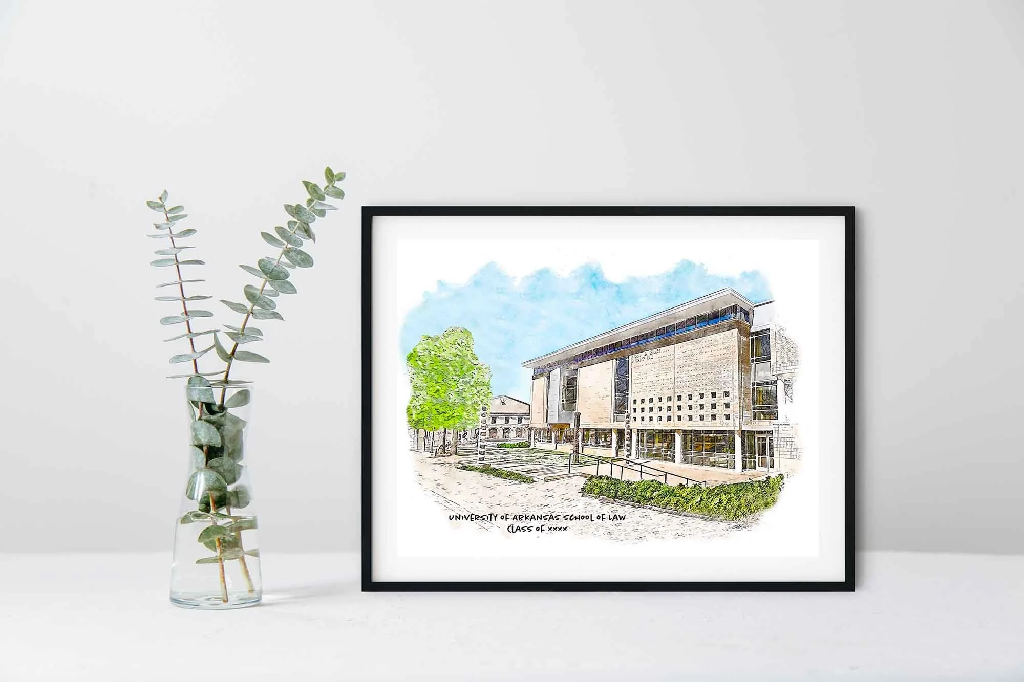 UARK School of Law Graduation Year Framed Print.jpg