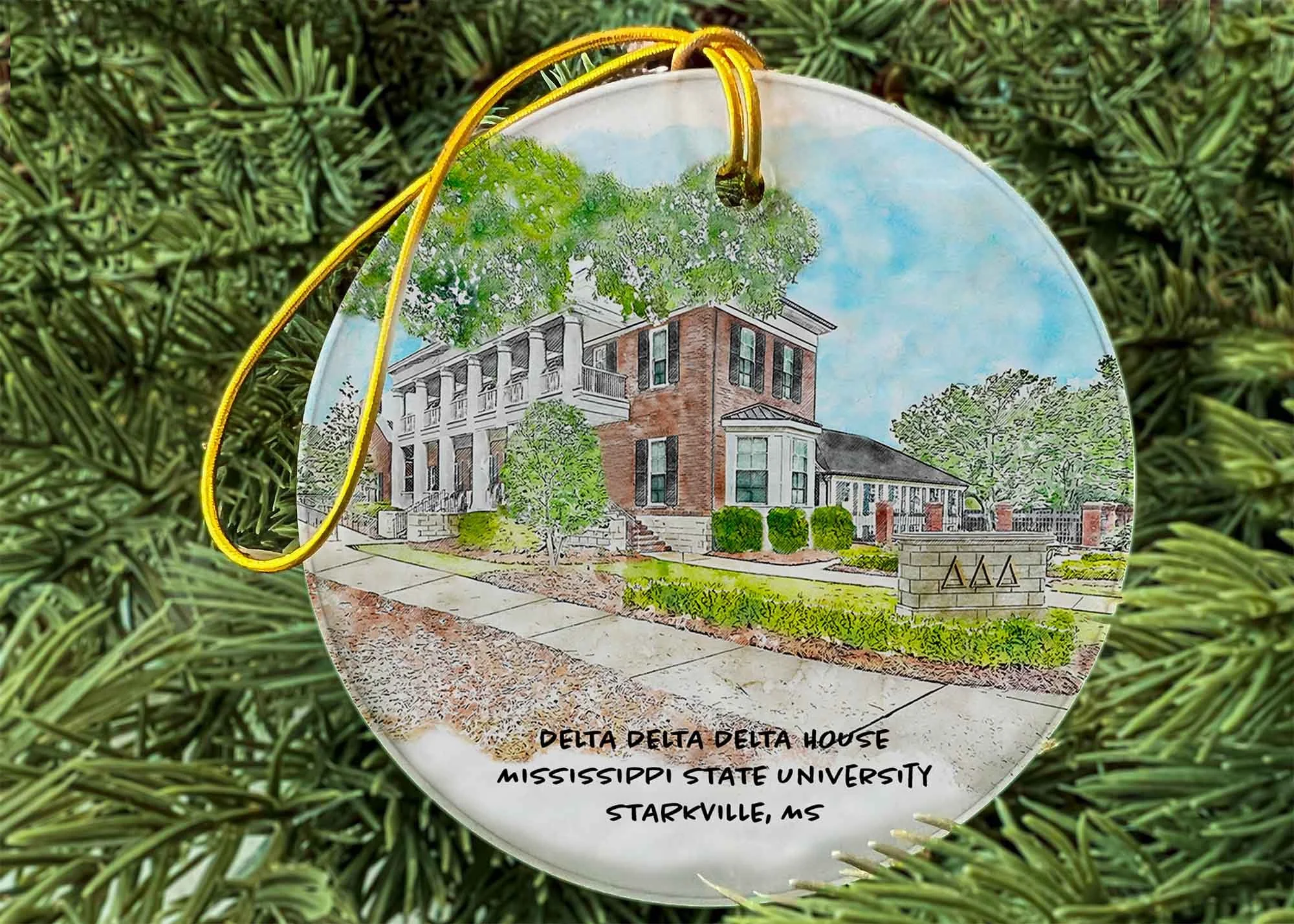 Delta Delta Delta House at Mississippi State Ornament.jpg