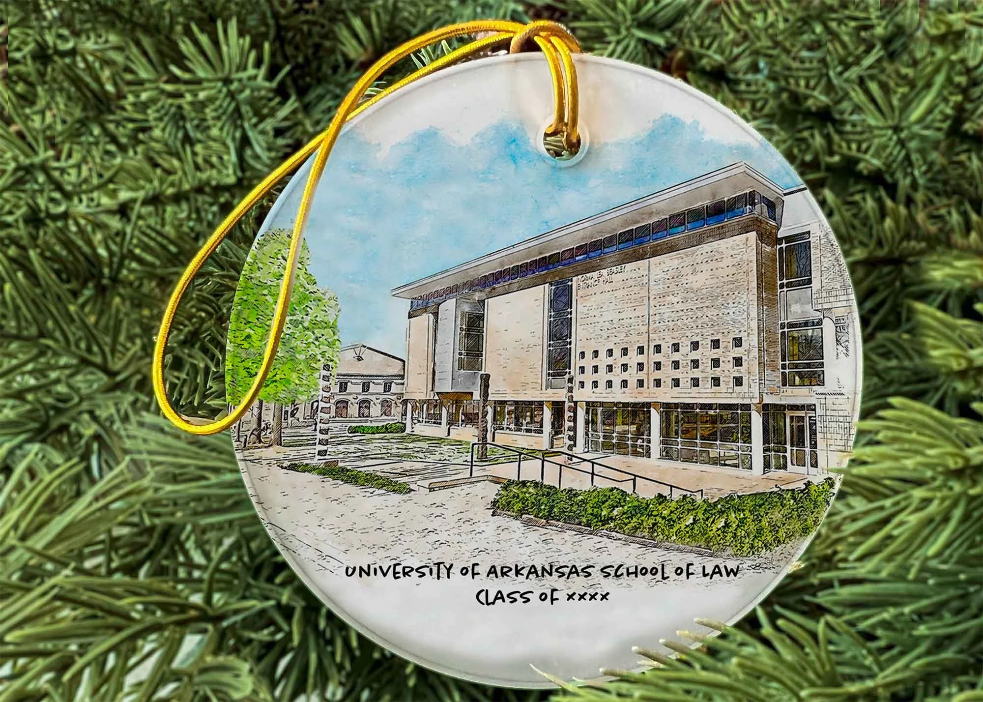 UARK School of Law Graduation Year Ornament.jpg